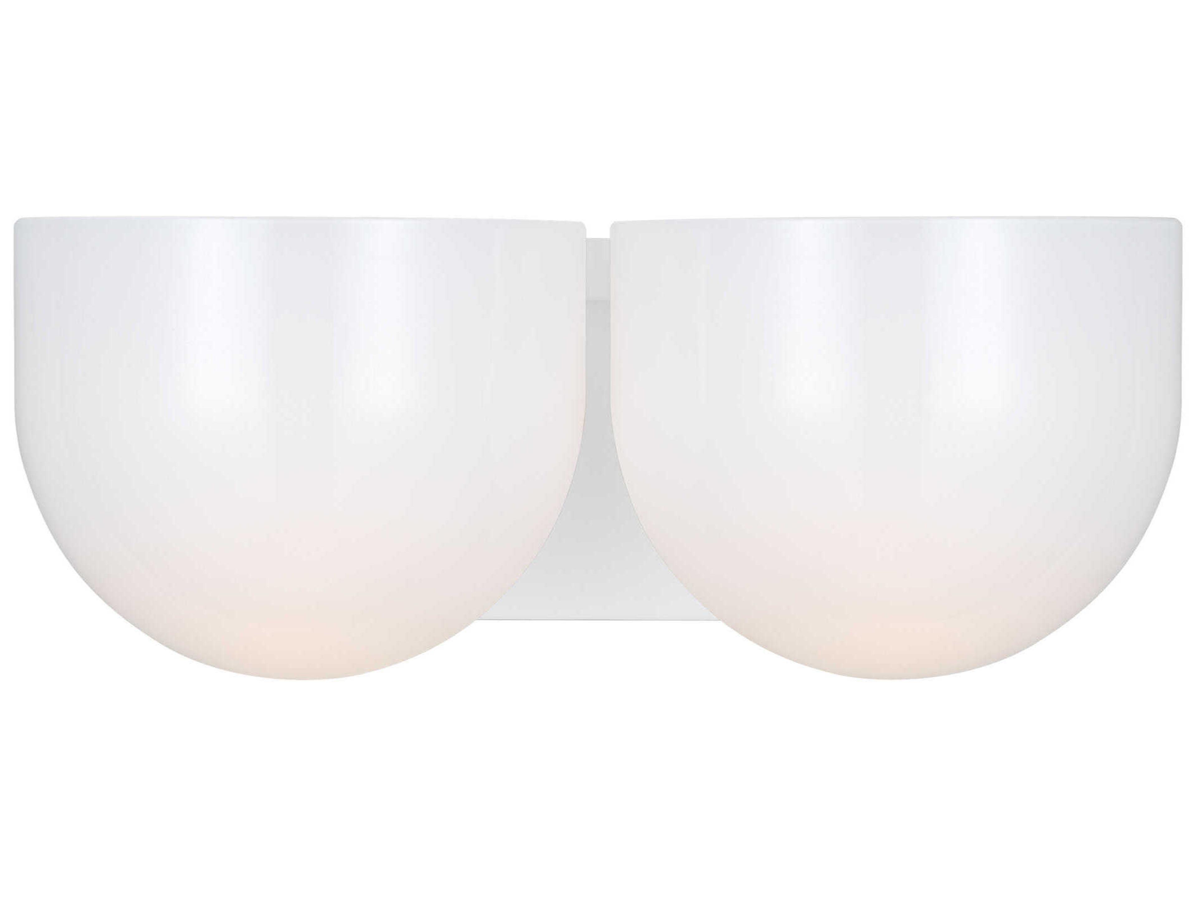 Visual Comfort Studio Cheverny 2-Light Matte White Vanity Light