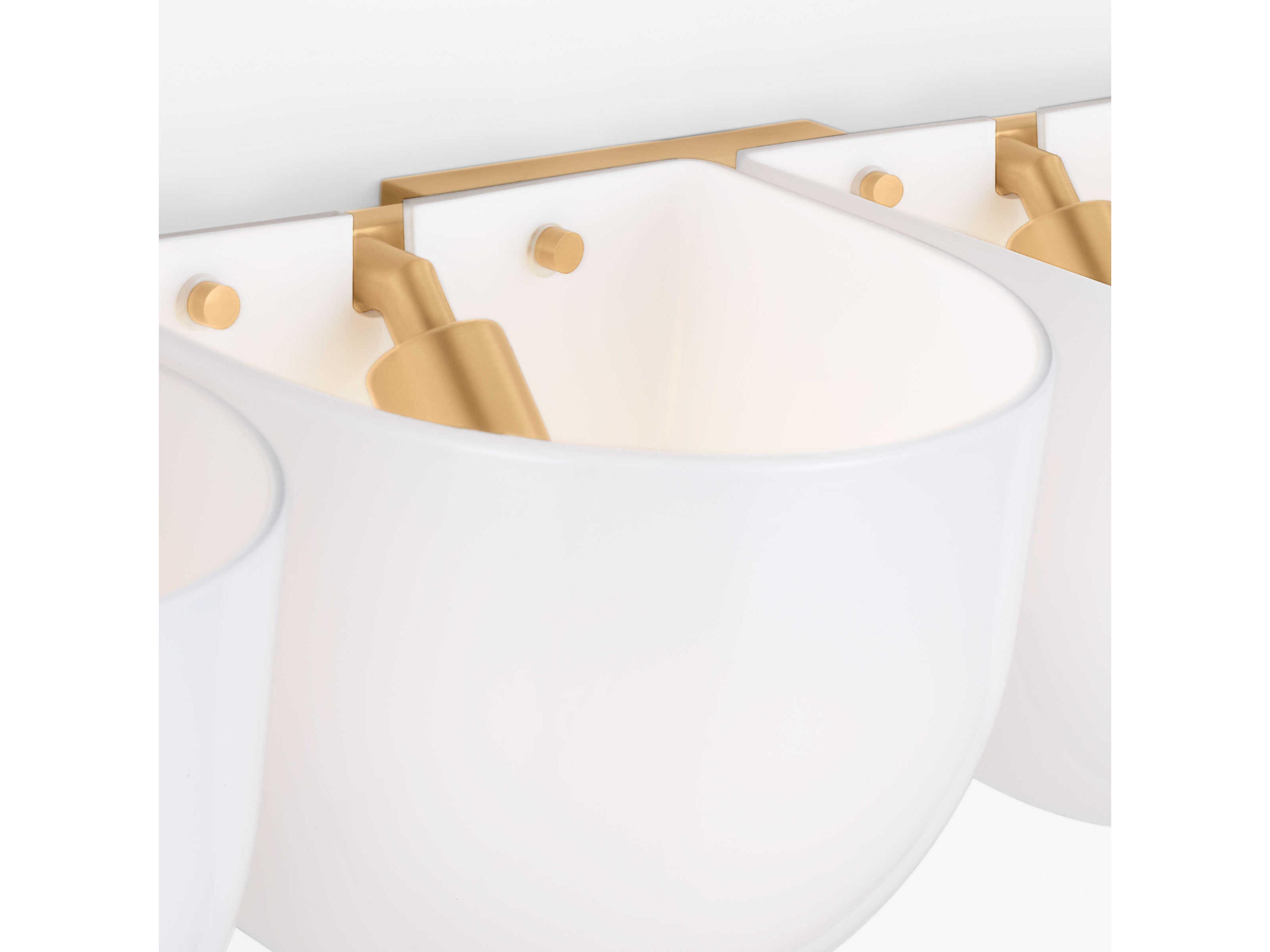 Visual Comfort Studio Cheverny 4-Light Burnished Brass Vanity Light