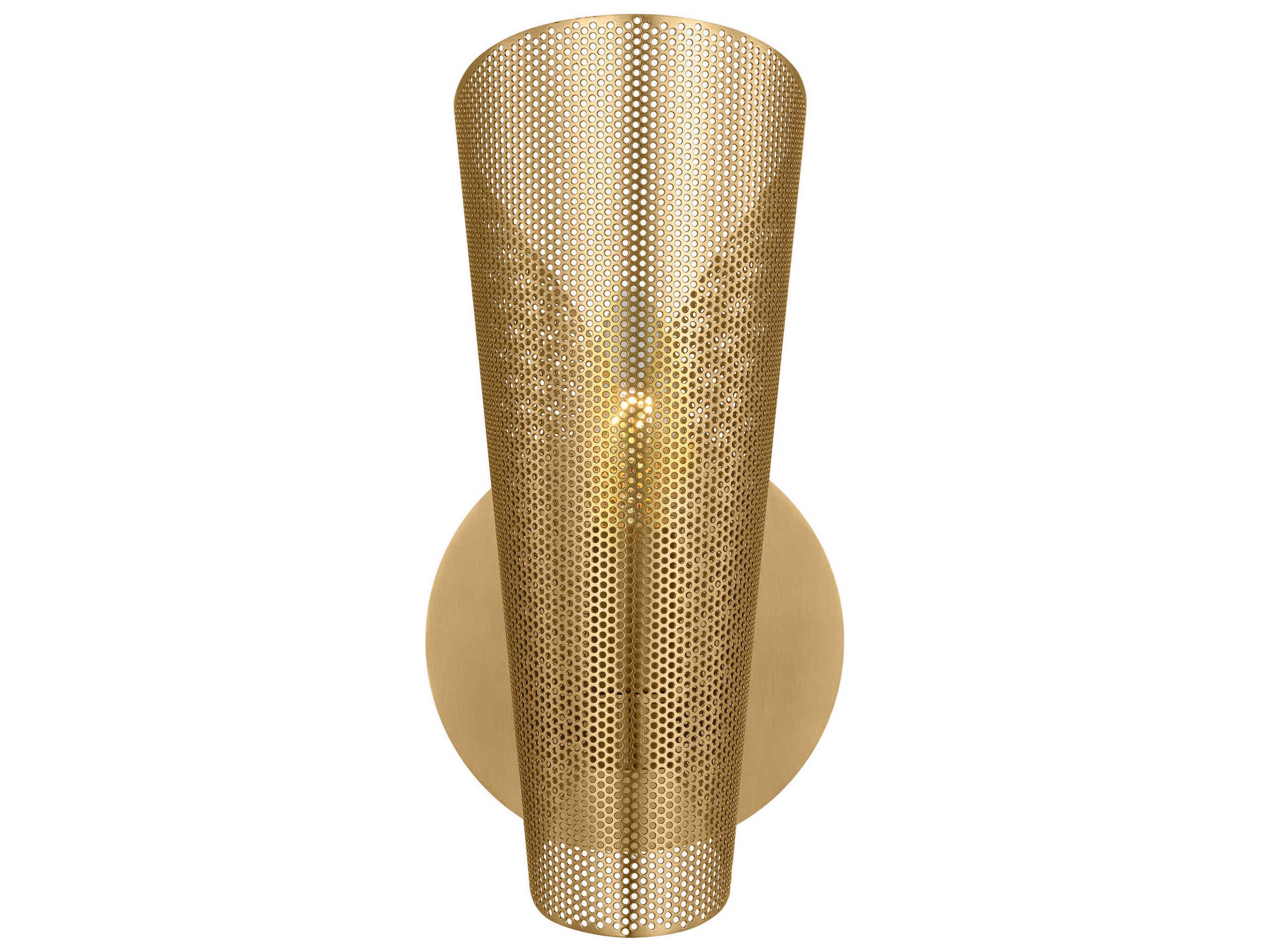 Plivot 1-Light Burnished Brass Wall Sconce