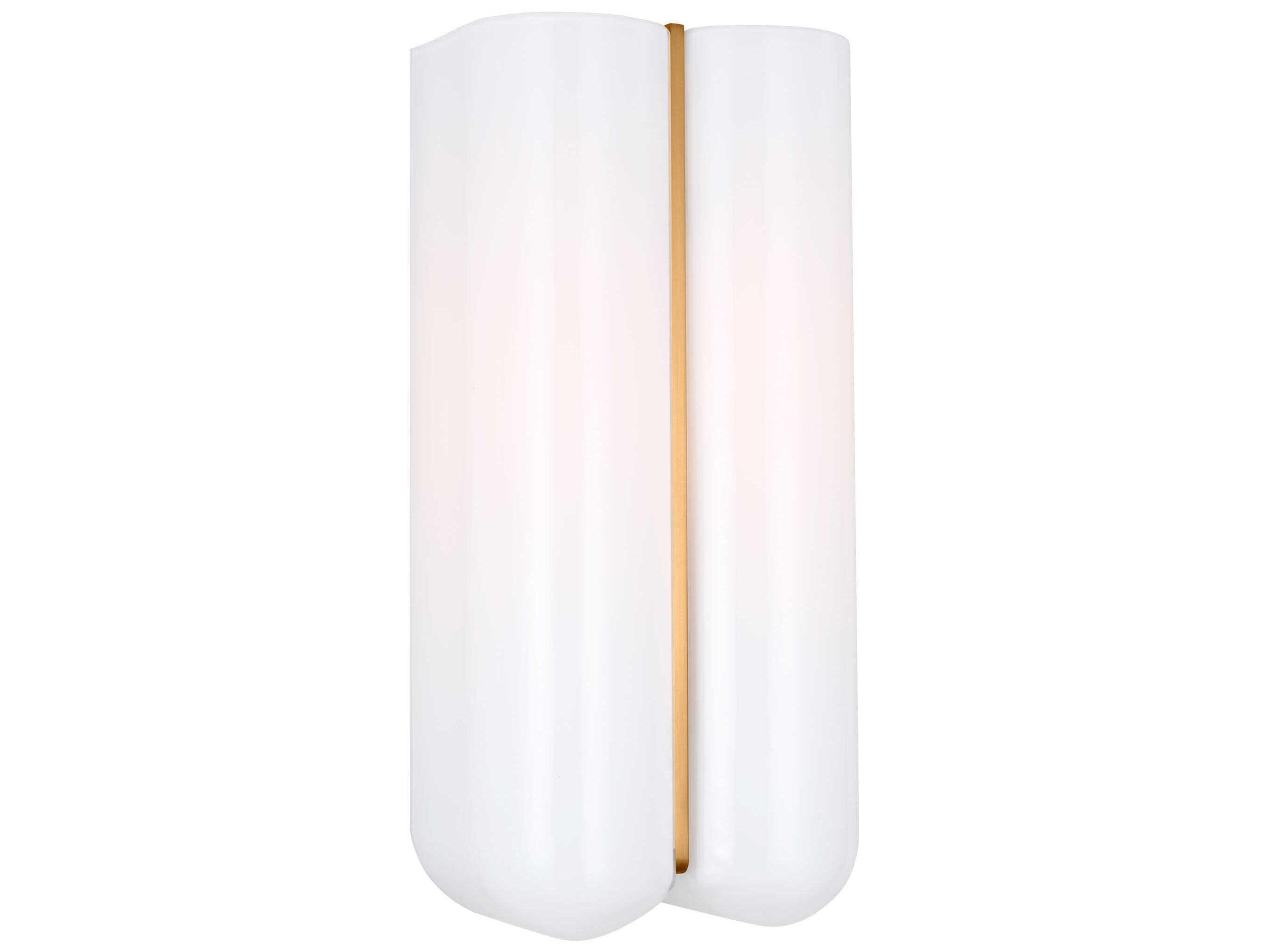 Cheverny Wall Sconce Burnished Brass Milk Glass