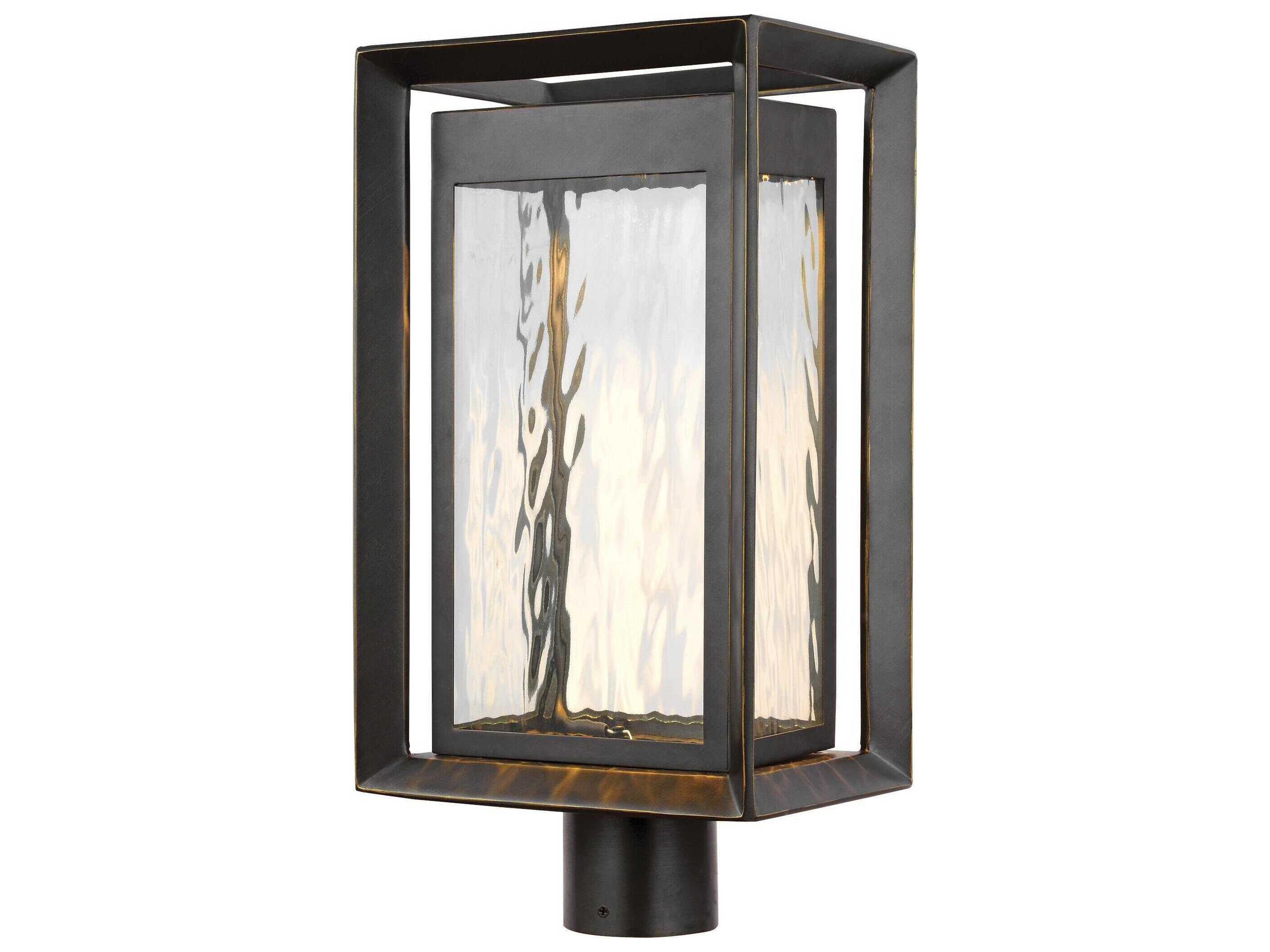 Urbandale Antique Bronze LED Outdoor Post Lantern