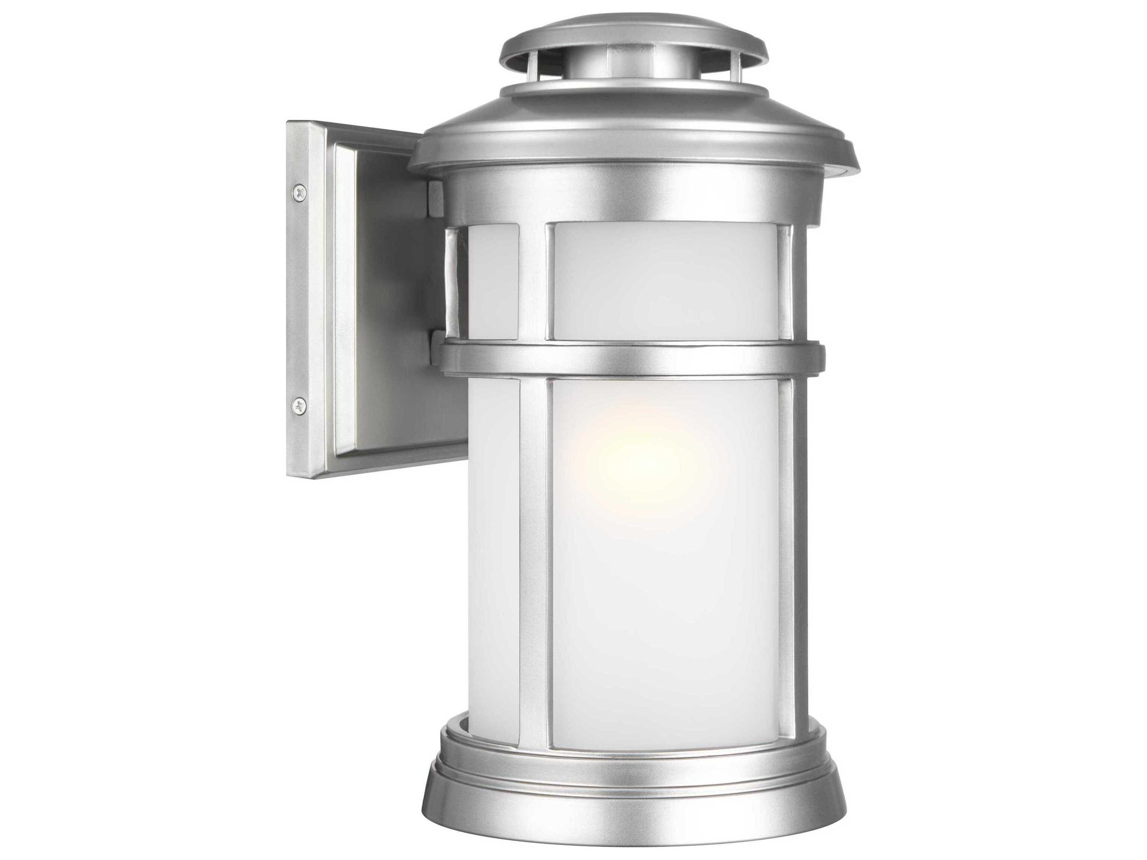 Newport Outdoor Wall Lantern Painted Brushed Steel