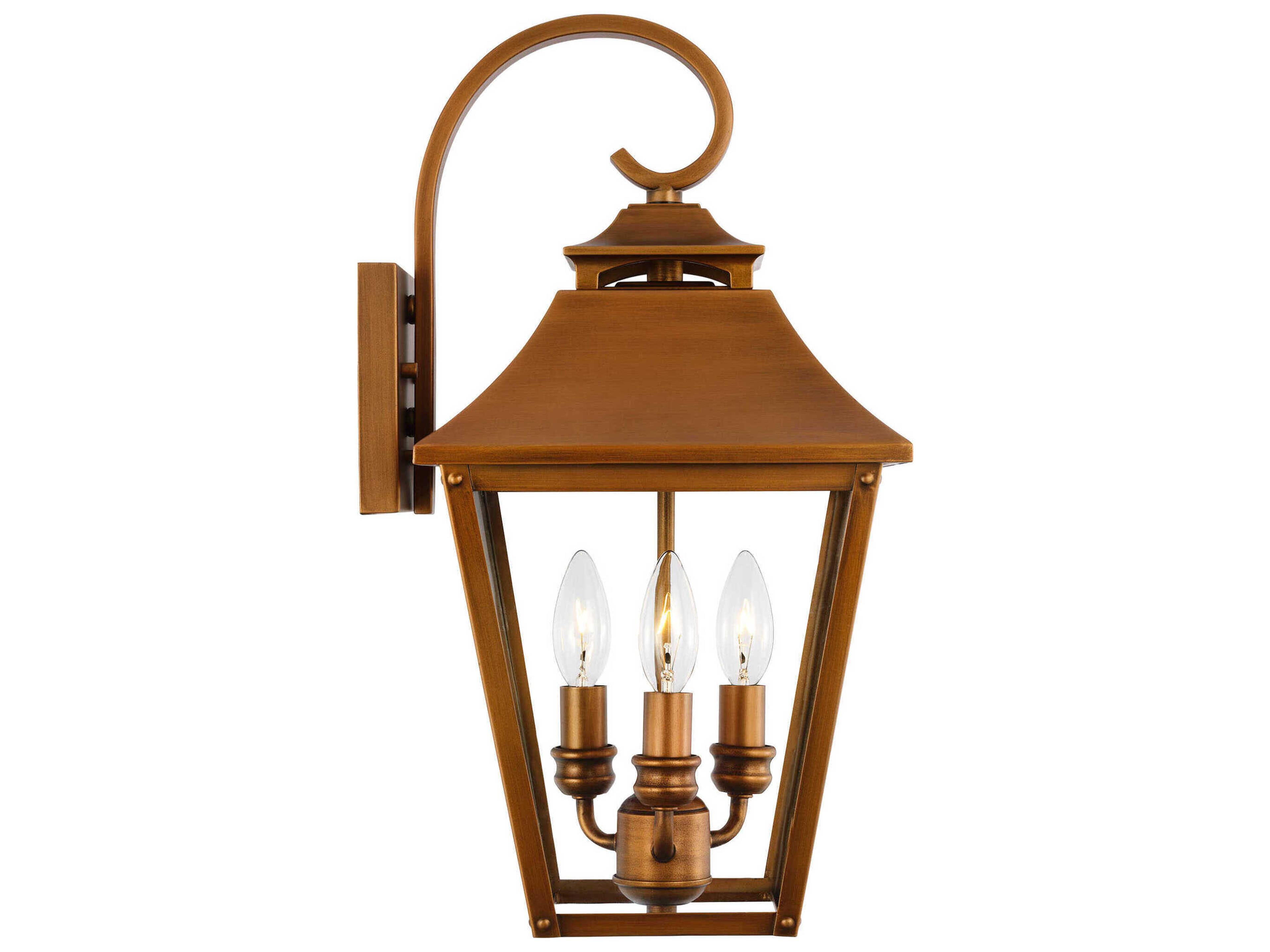 Visual Comfort Studio Galena 3-Light Outdoor Wall Light
