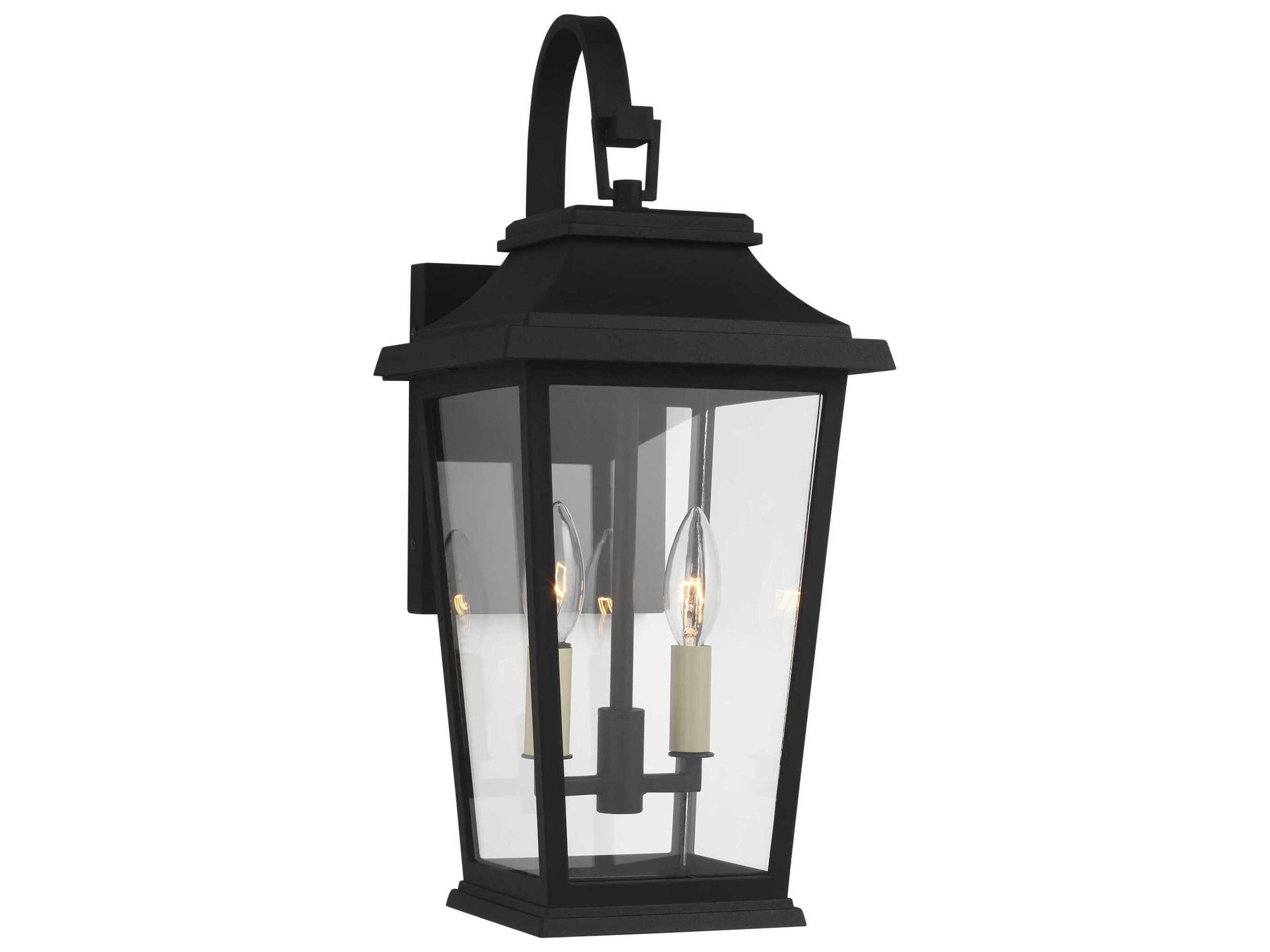 Outdoor Wall Lantern Warren Textured Black