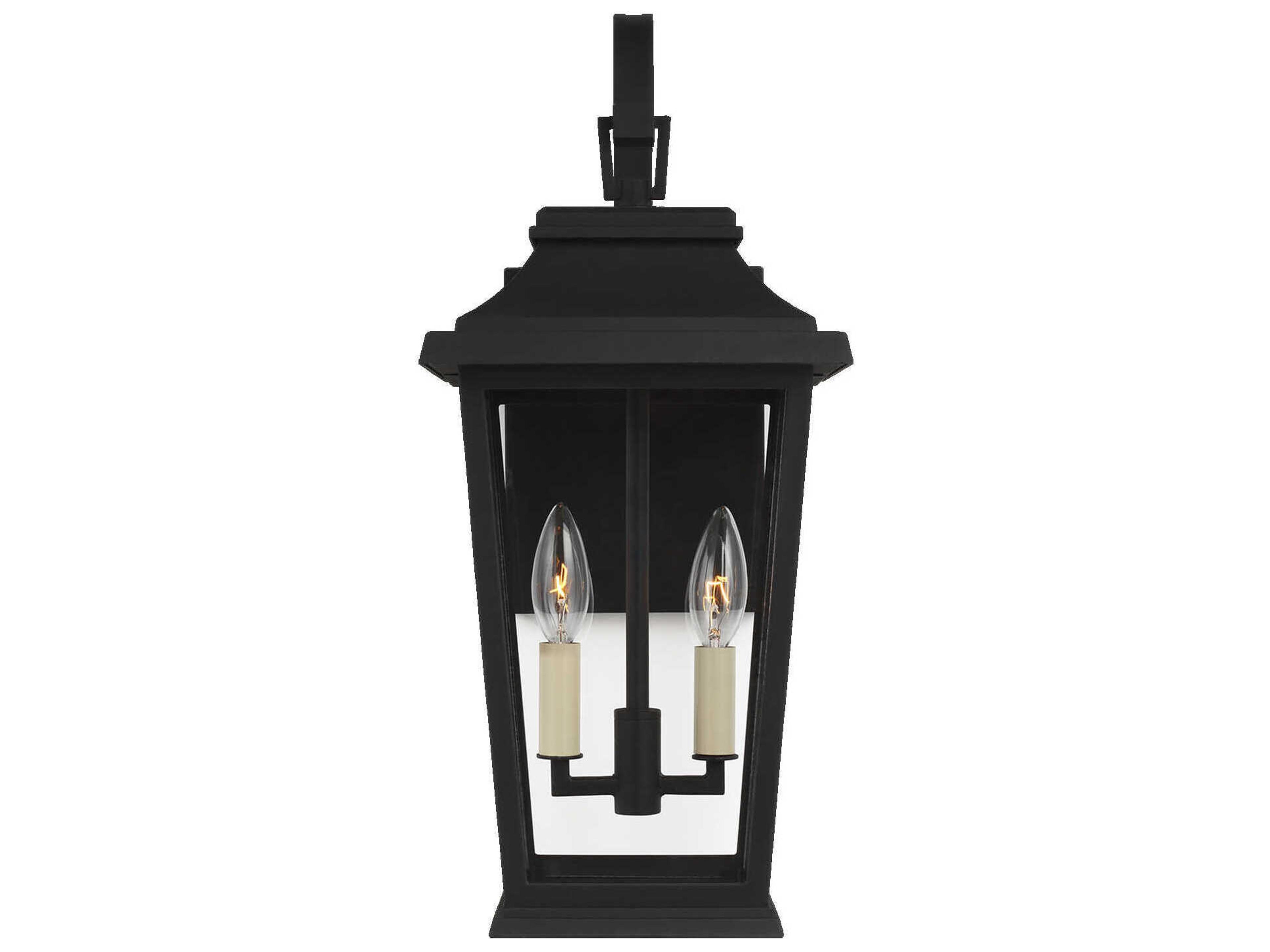 Warren 1-Light Outdoor Wall Lantern Textured Black Dark Sky