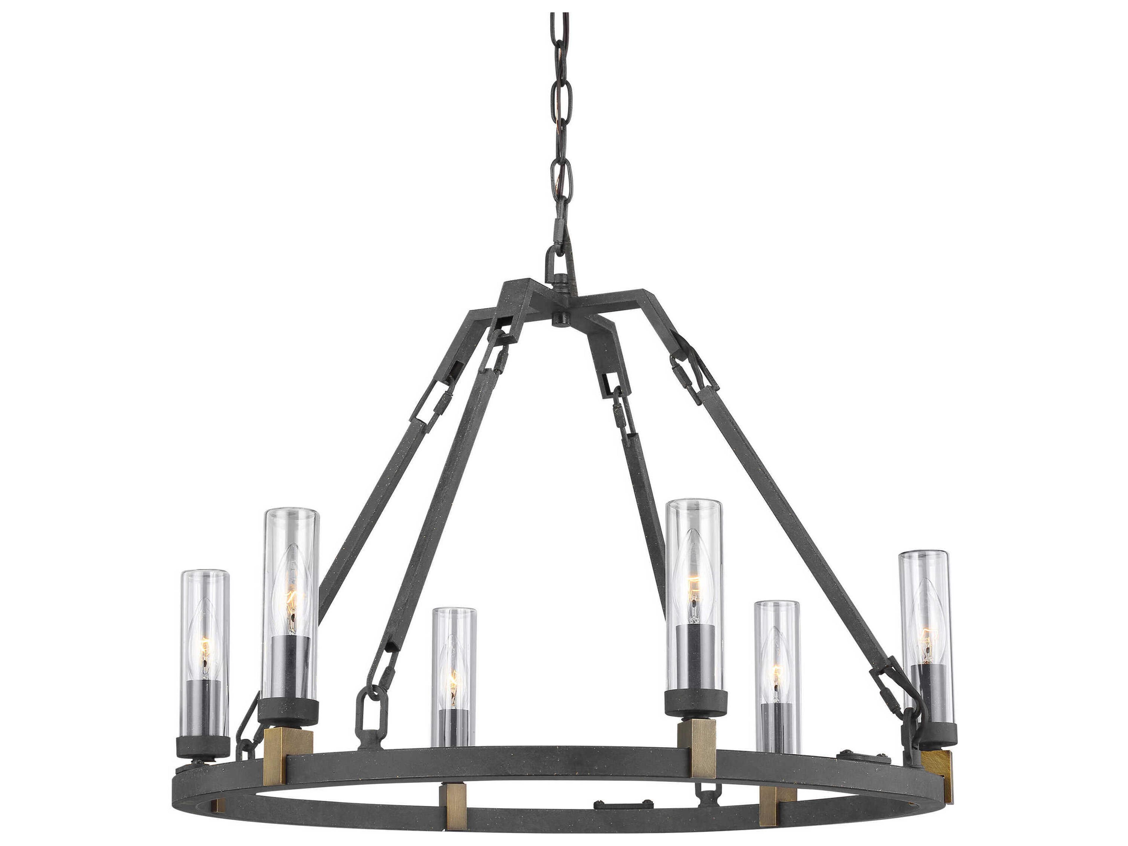 Visual Comfort Studio Landen 6 - Light Outdoor Hanging Light