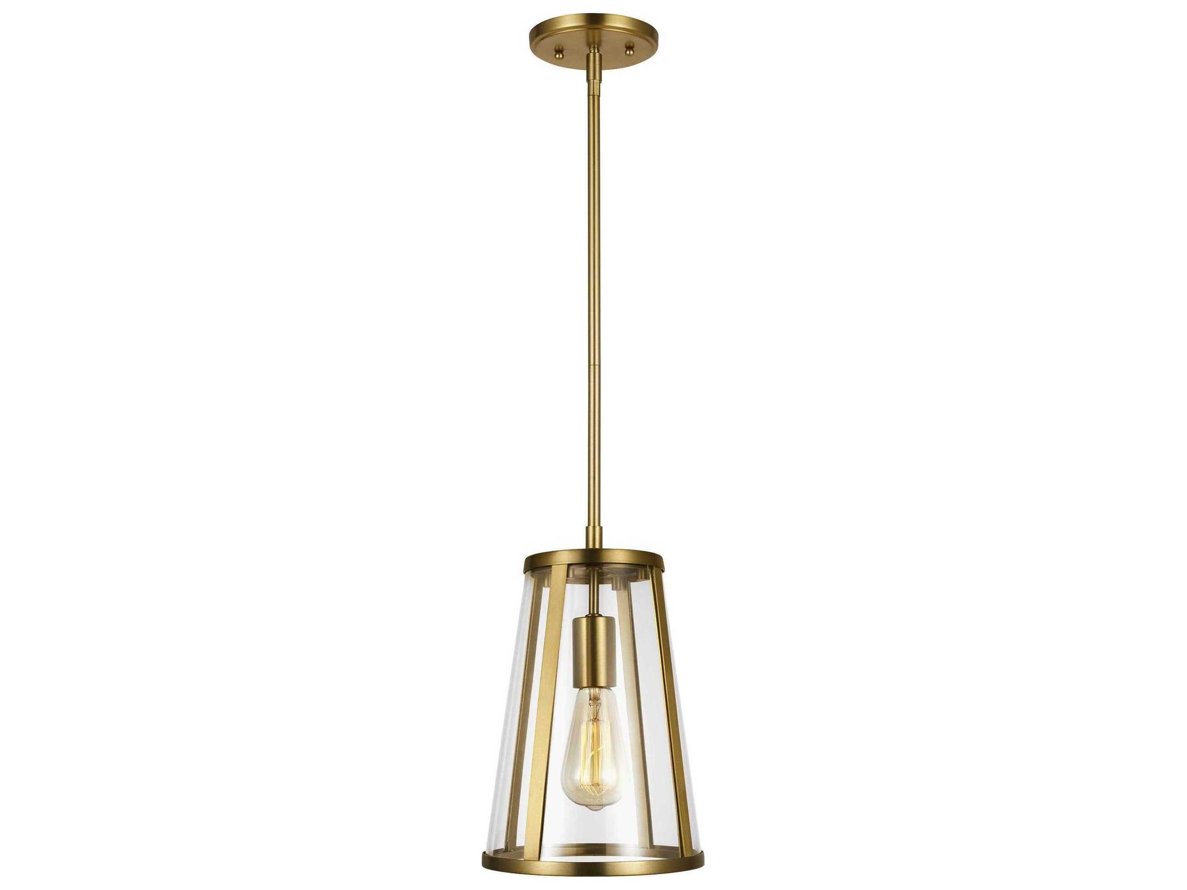 Harrow 1-Light Burnished Brass Mini Pendant