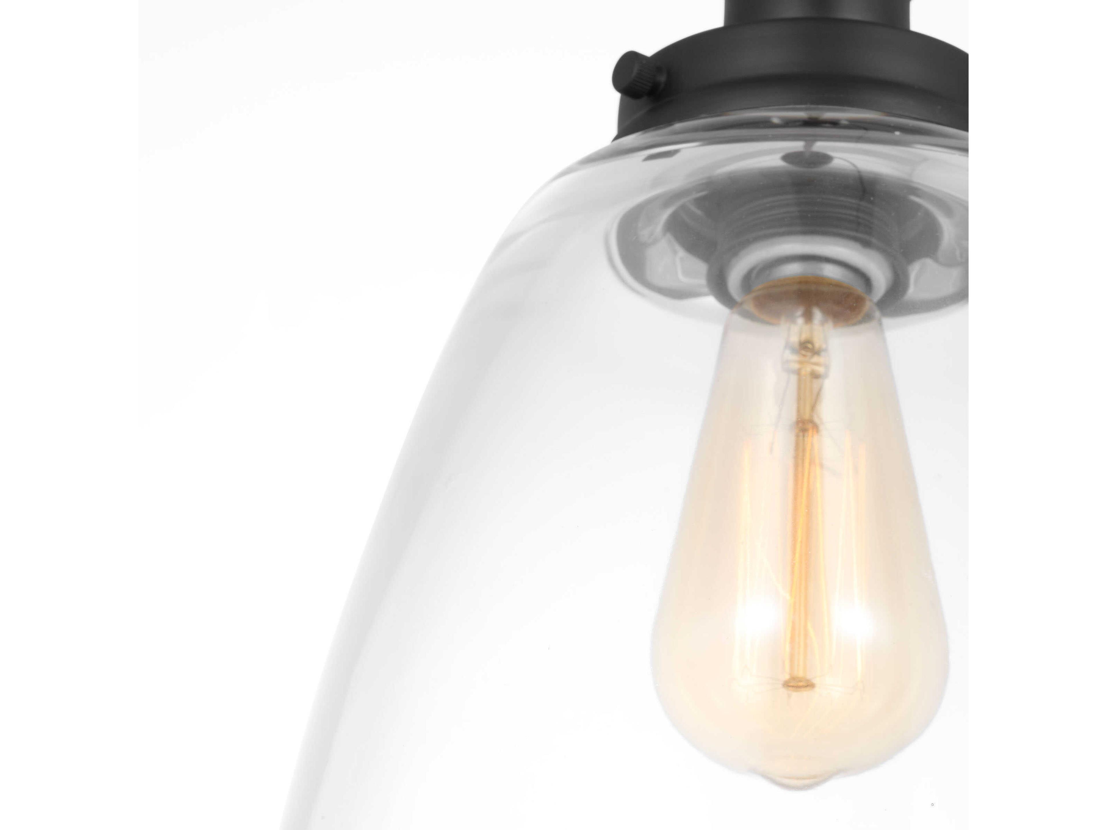 Visual Comfort Studio Baskin 1-Light Midnight Black Mini Pendant