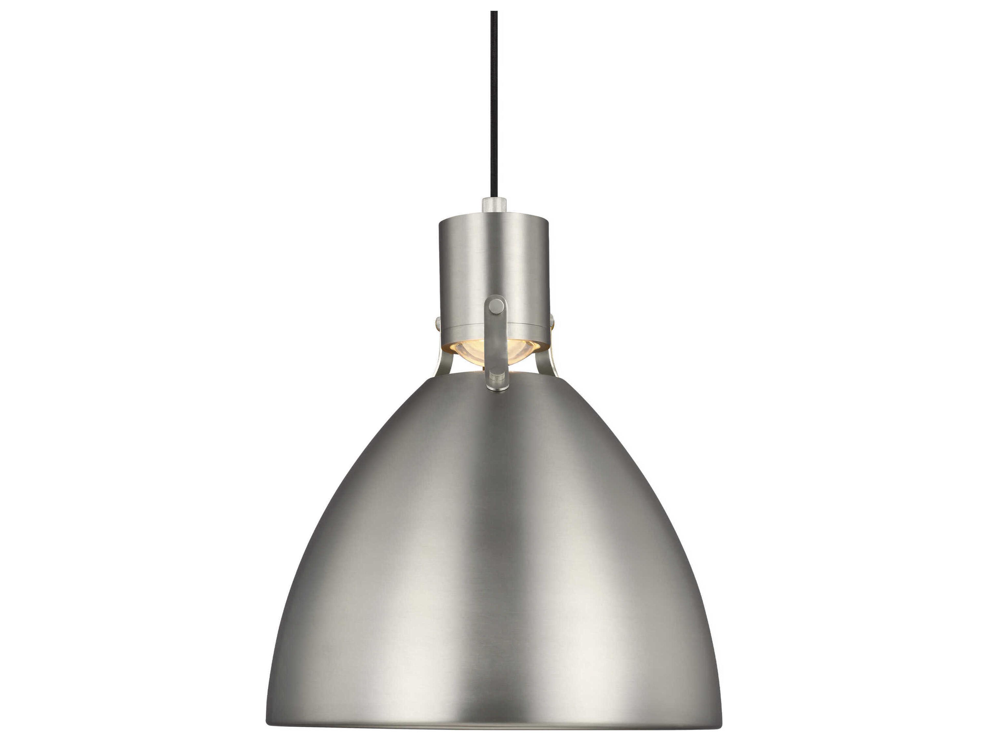 Visual Comfort Studio Brynne 1-Light Satin Nickel Pendant