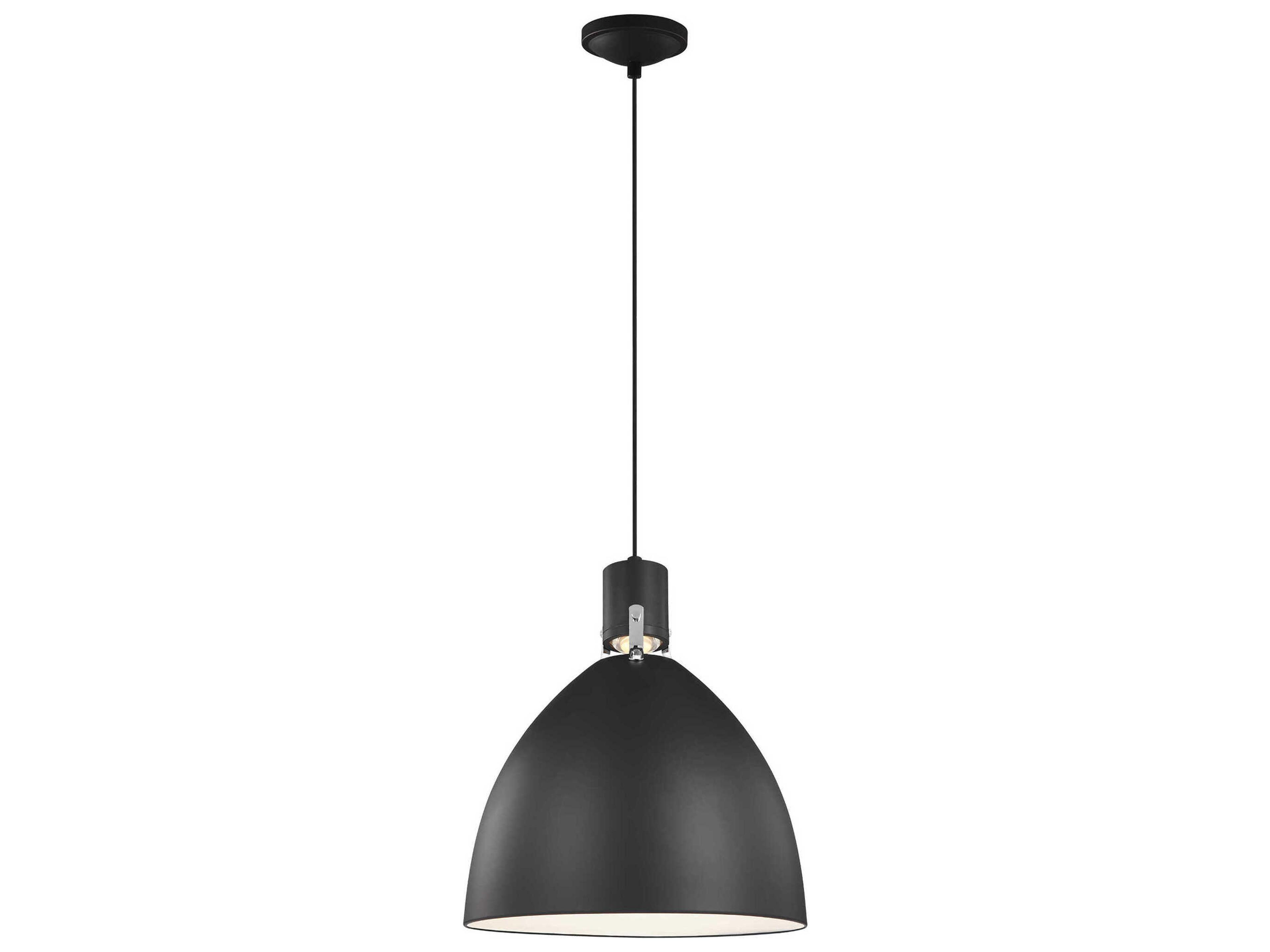 Visual Comfort Studio Brynne 1-Light Matte Black Pendant