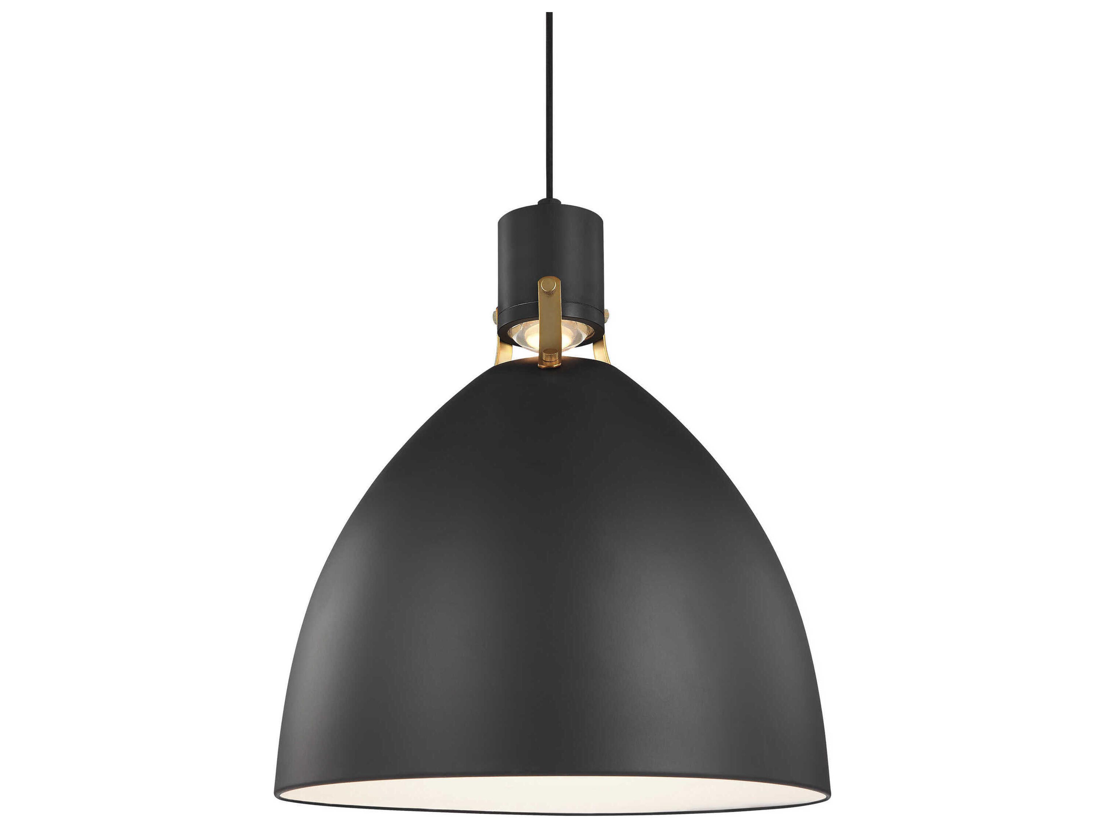 Visual Comfort Studio Brynne 1-Light Matte Black Pendant