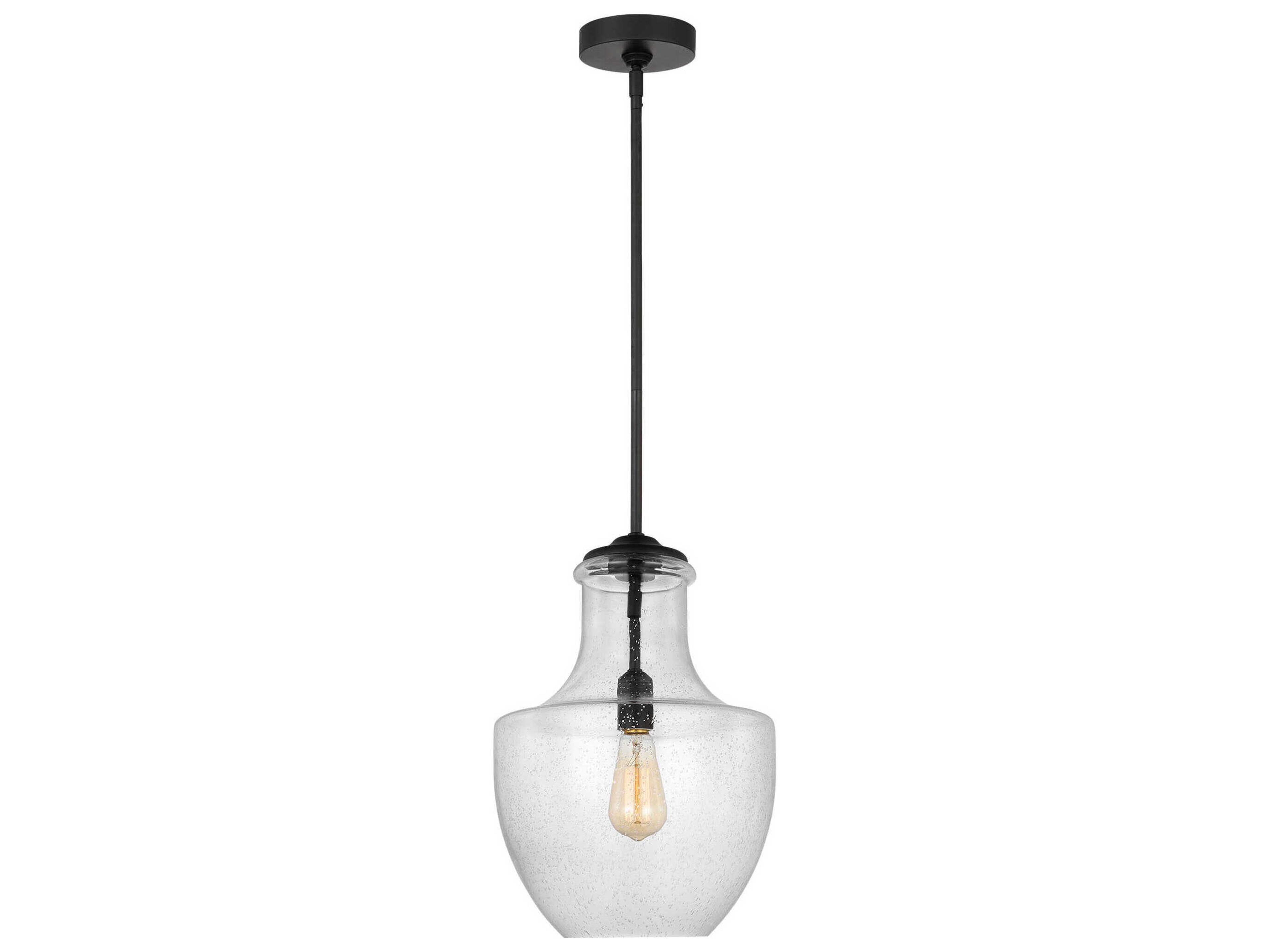Visual Comfort Studio Baylor 1-Light Midnight Black Mini Pendant