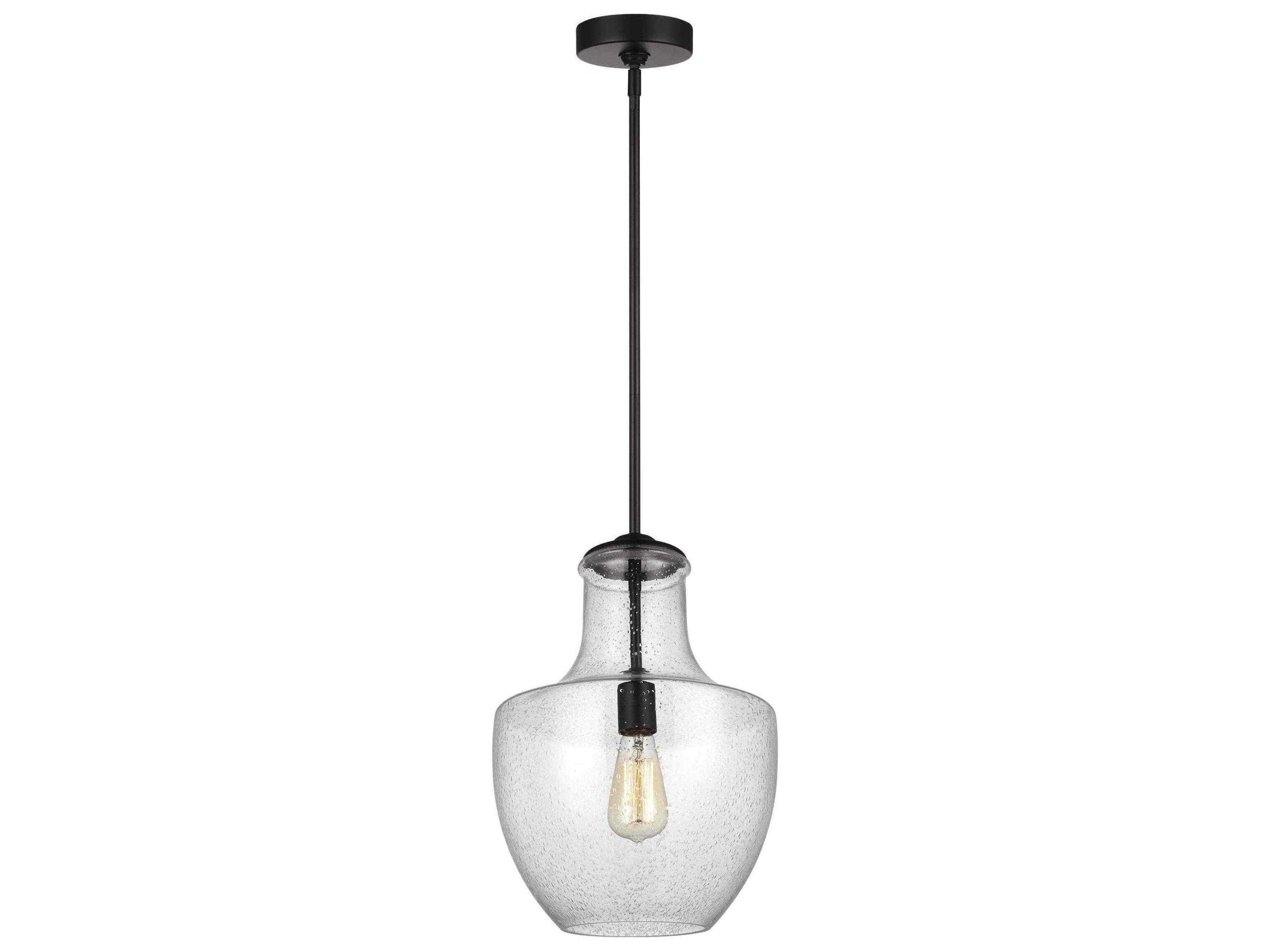 Visual Comfort Studio Baylor 1-Light Oil Rubbed Bronze Mini Pendant