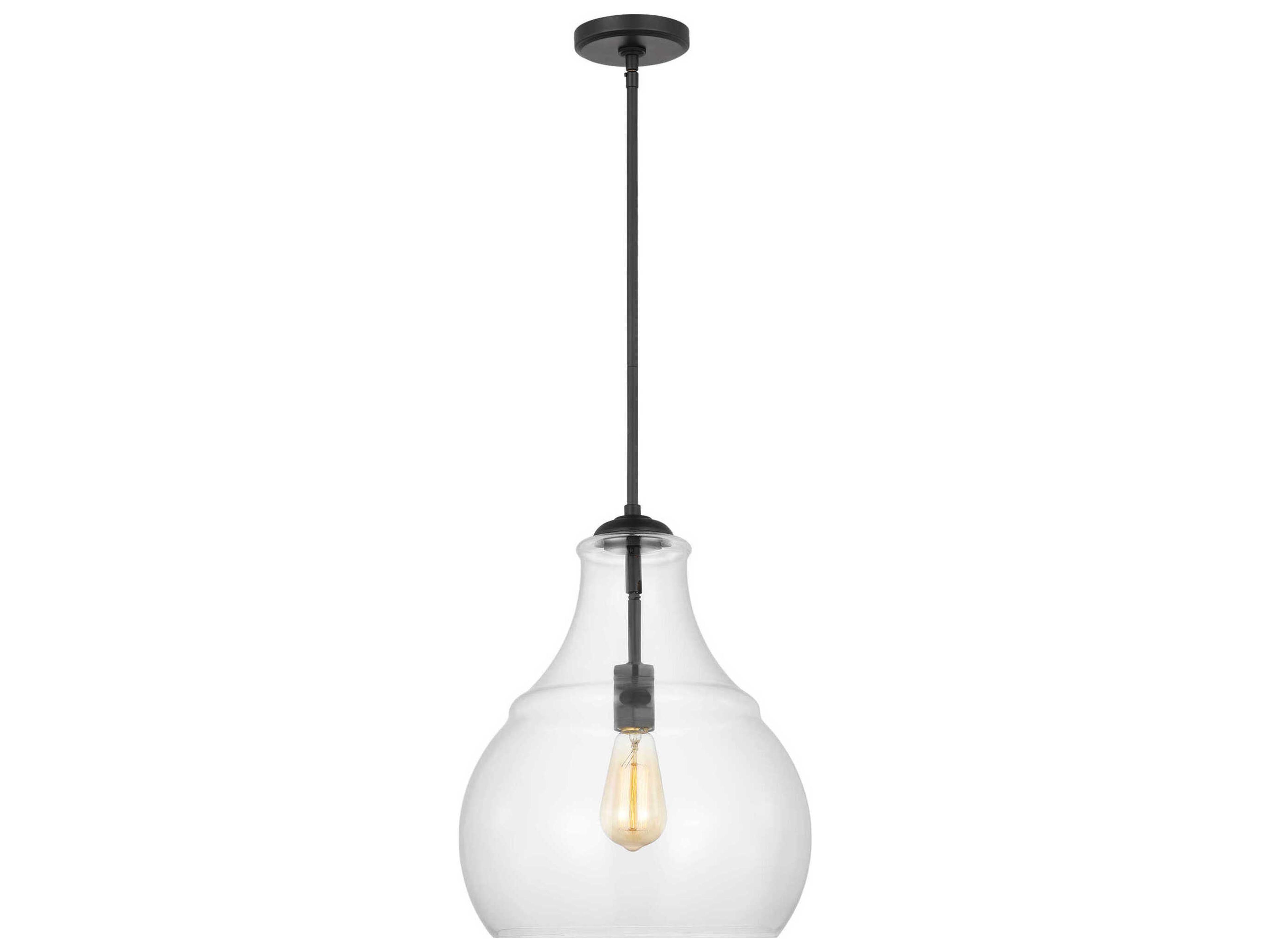 Visual Comfort Studio Zola 1-Light Midnight Black Pendant
