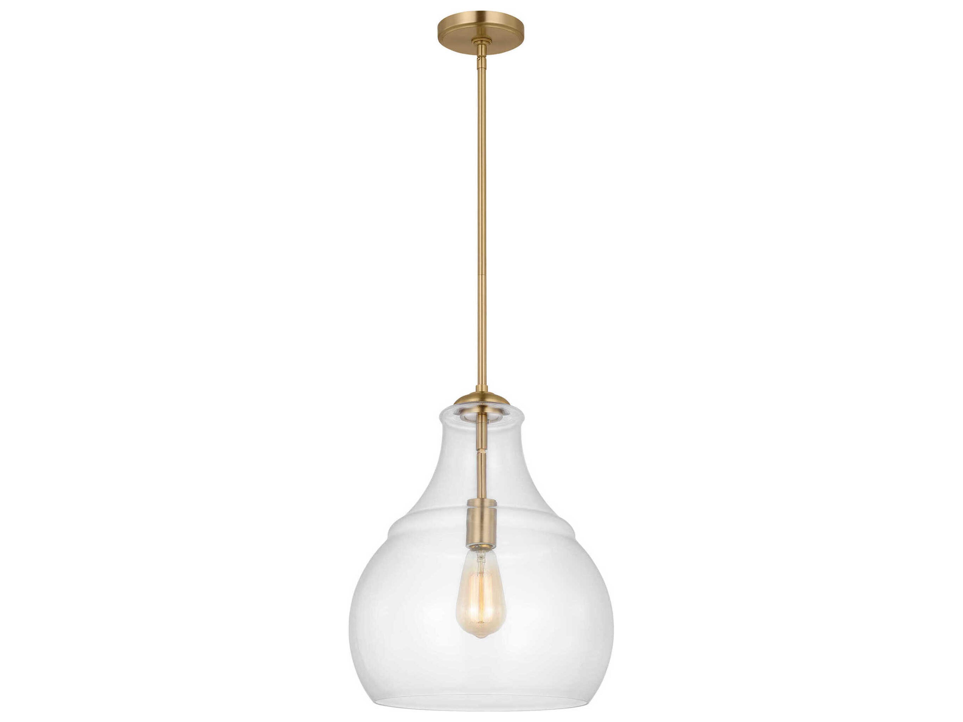 Pendant Zola 1-Light Satin Brass