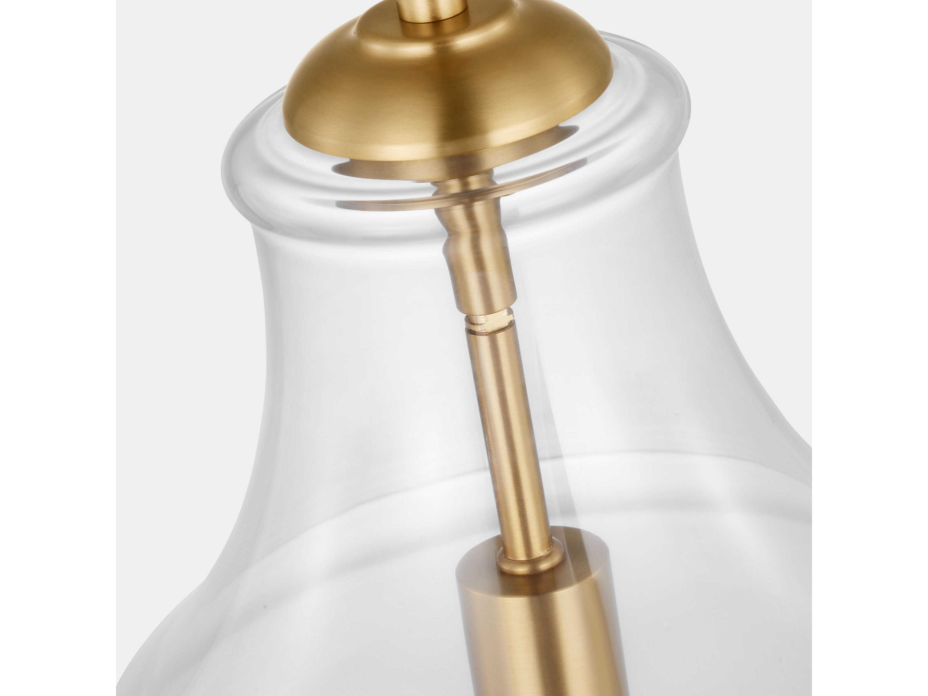 Visual Comfort Studio Zola 1-Light Satin Brass Pendant