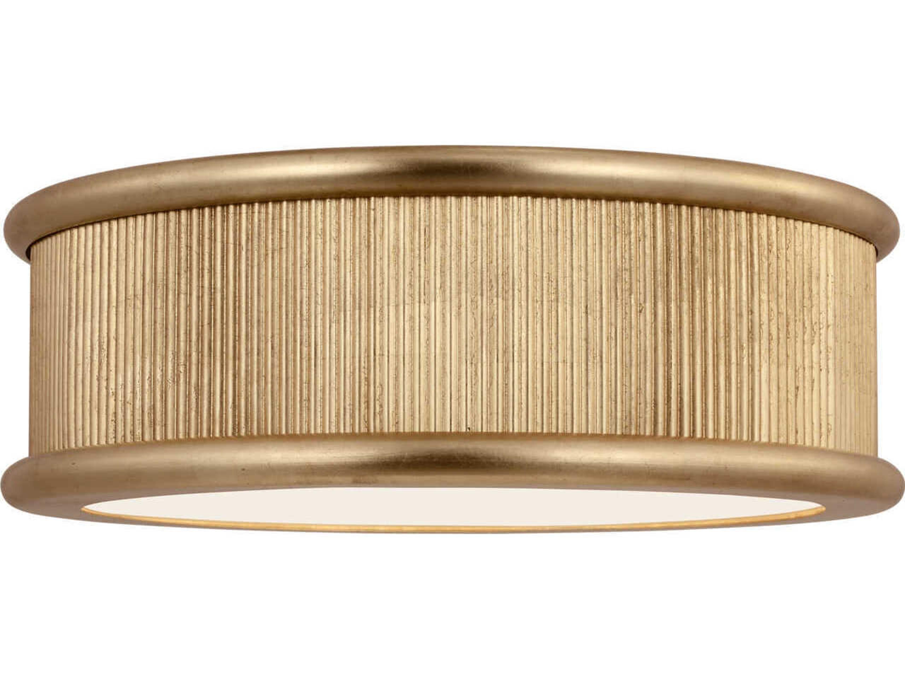 Ritz 5-Light Gild Gold Round Flush Mount