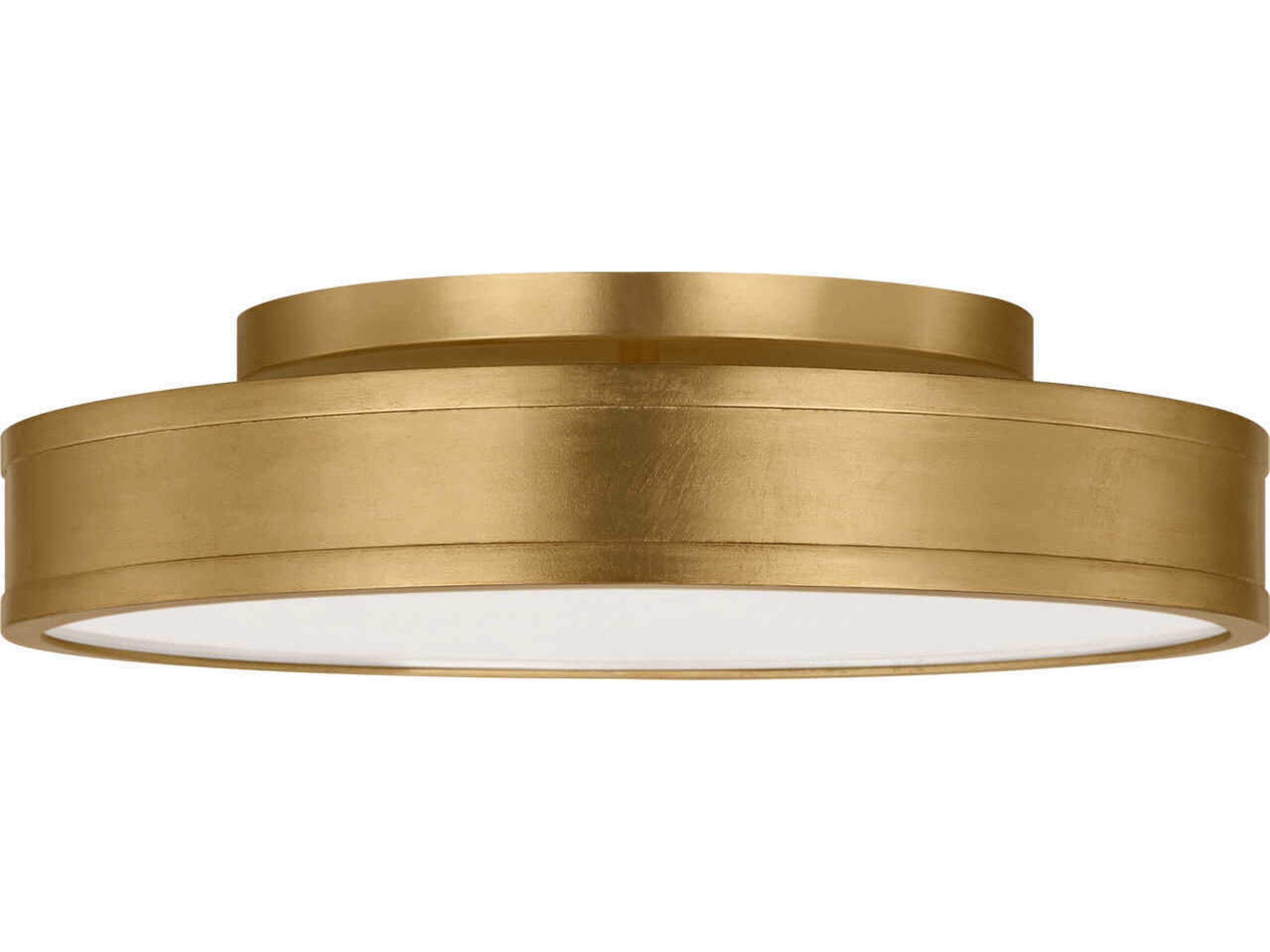 Dupont Gild Gold Round Semi Flush Mount