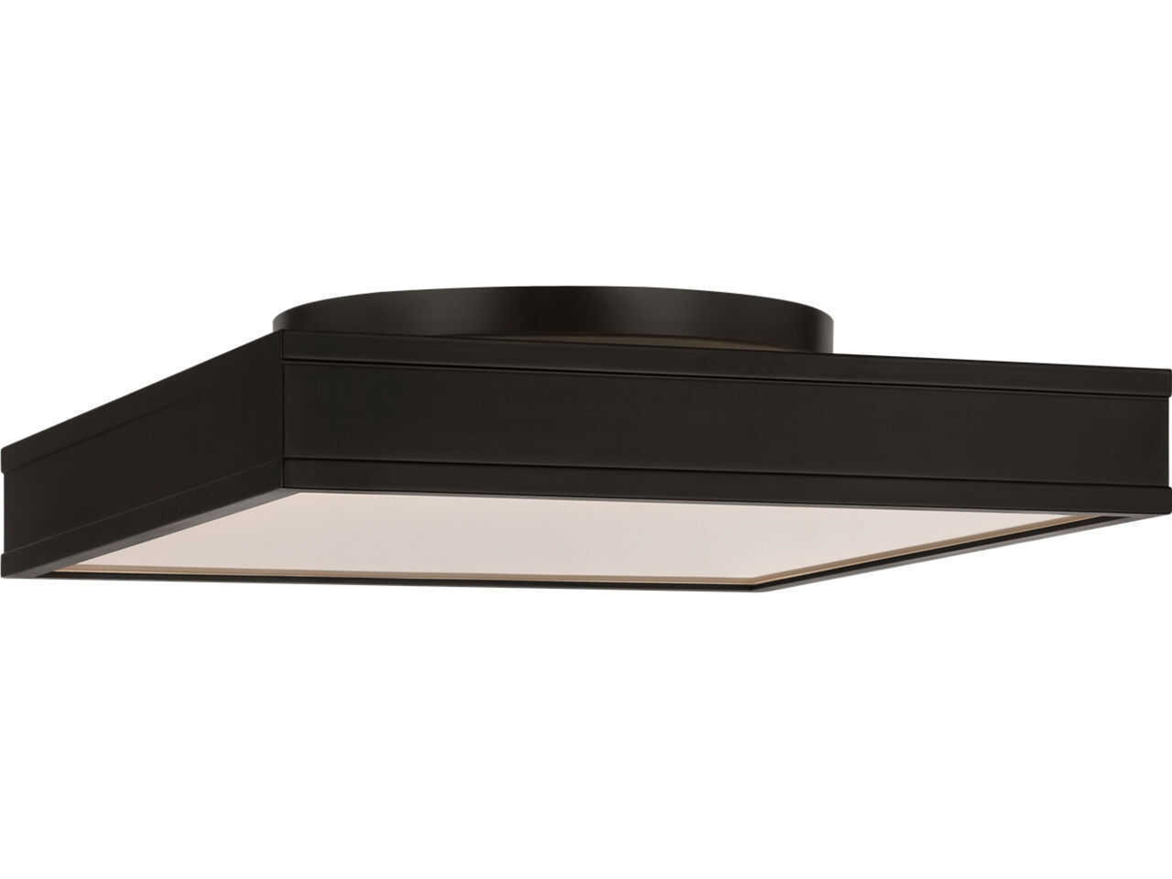 Dupont Aged Iron Black Semi Flush Mount