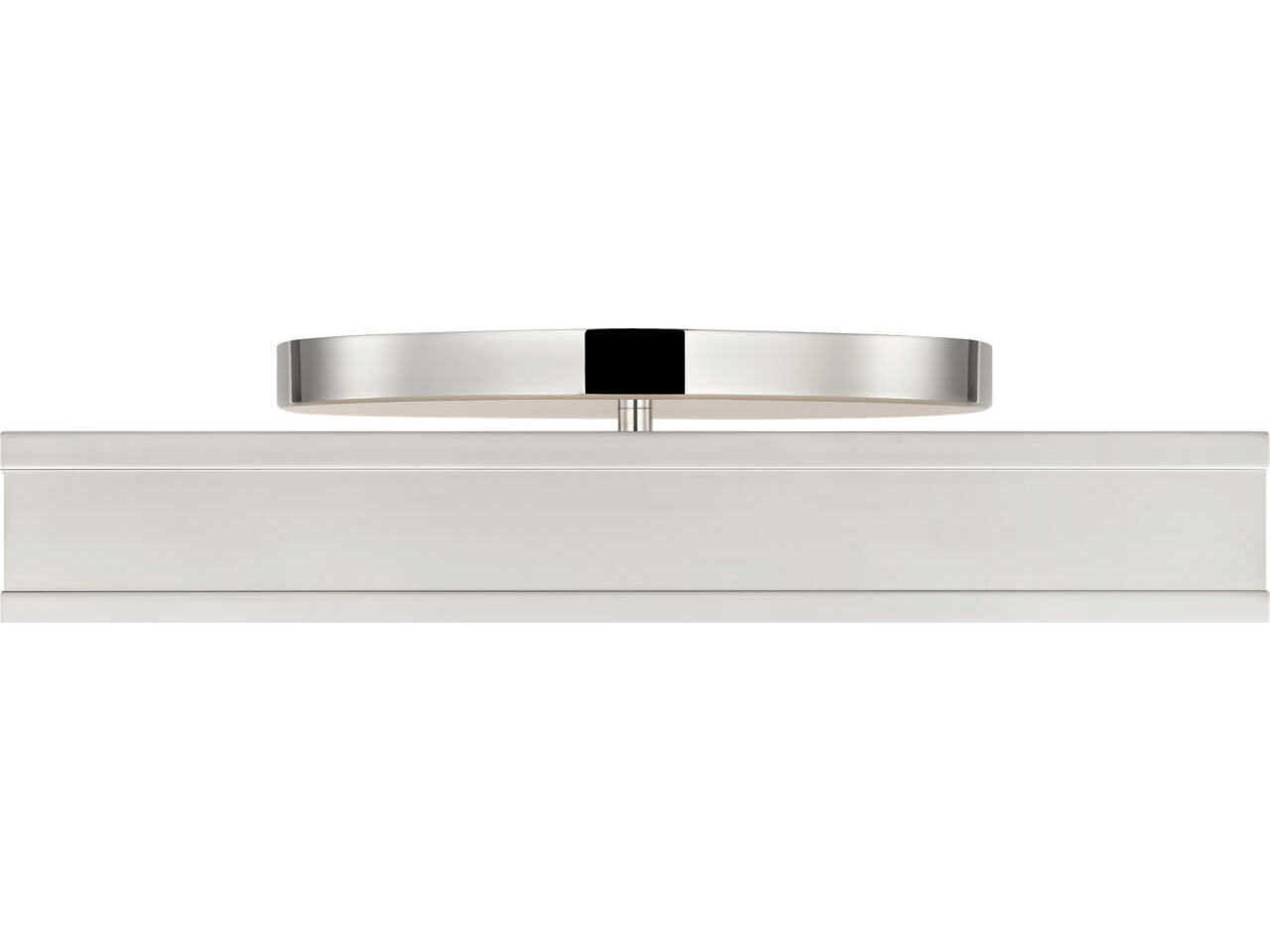 Visual Comfort Studio Dupont Polished Nickel Silver Semi Flush Mount