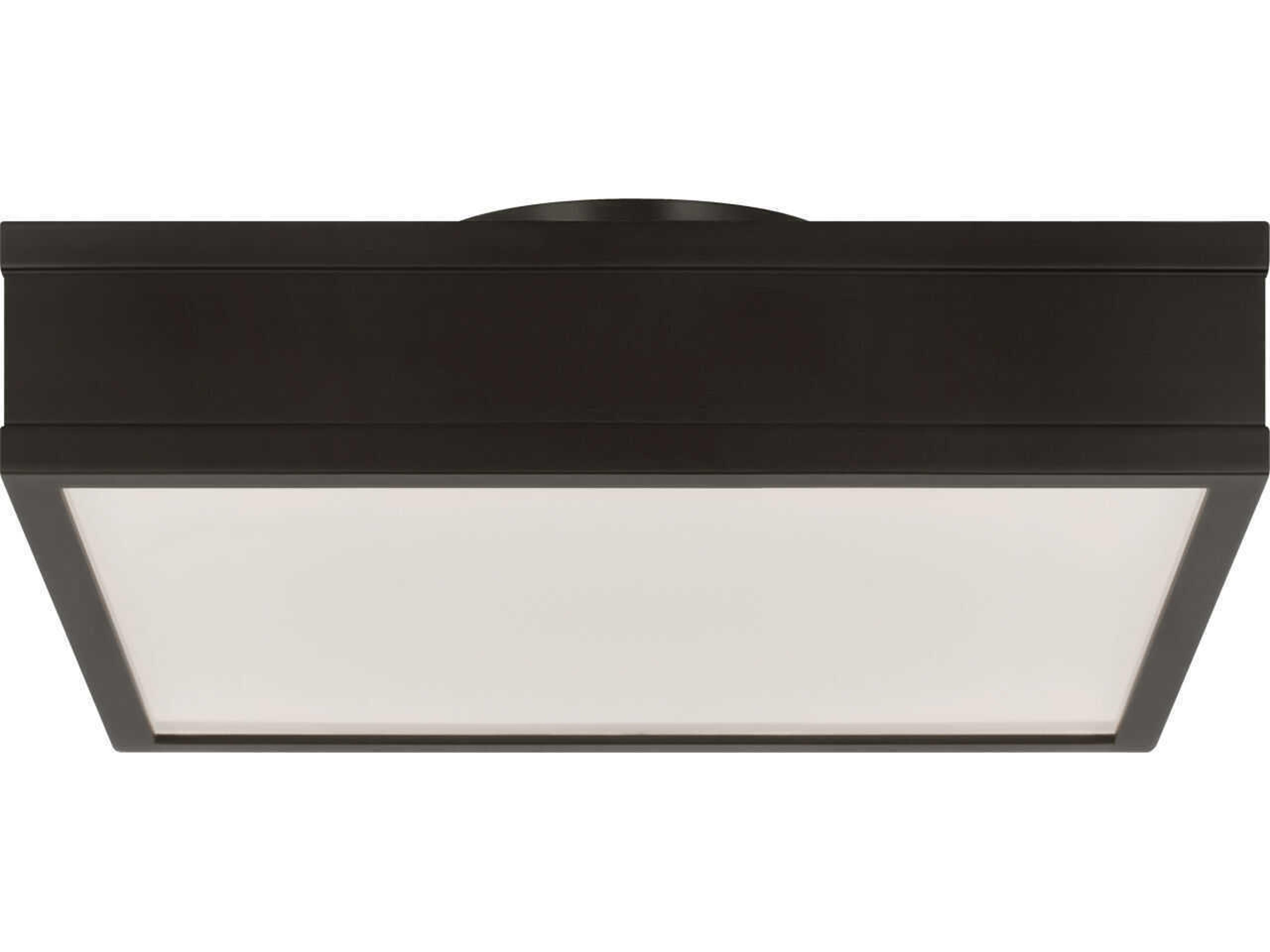 Visual Comfort Studio Dupont Aged Iron Black Semi Flush Mount