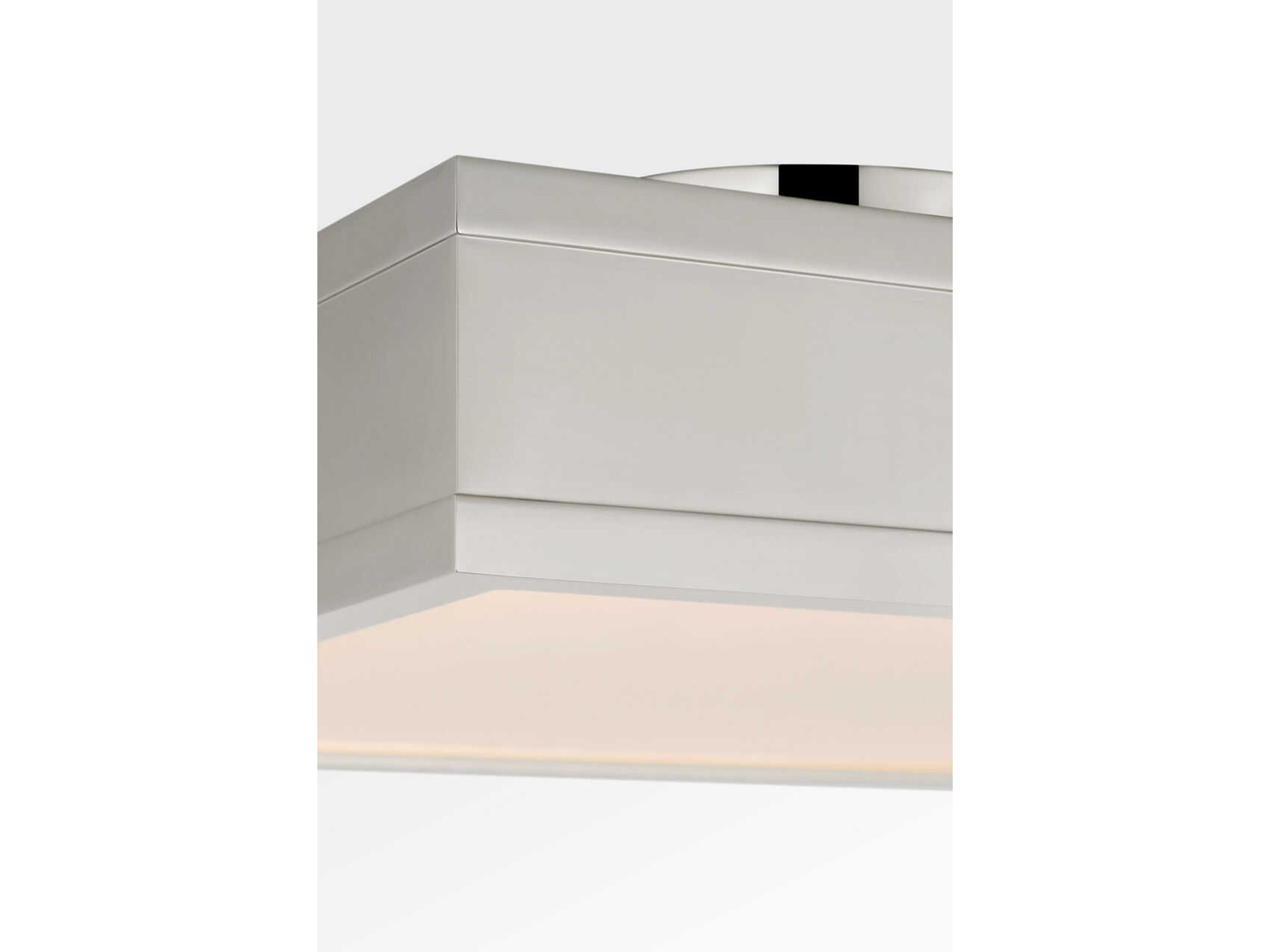 Visual Comfort Studio Dupont Polished Nickel Silver Semi Flush Mount