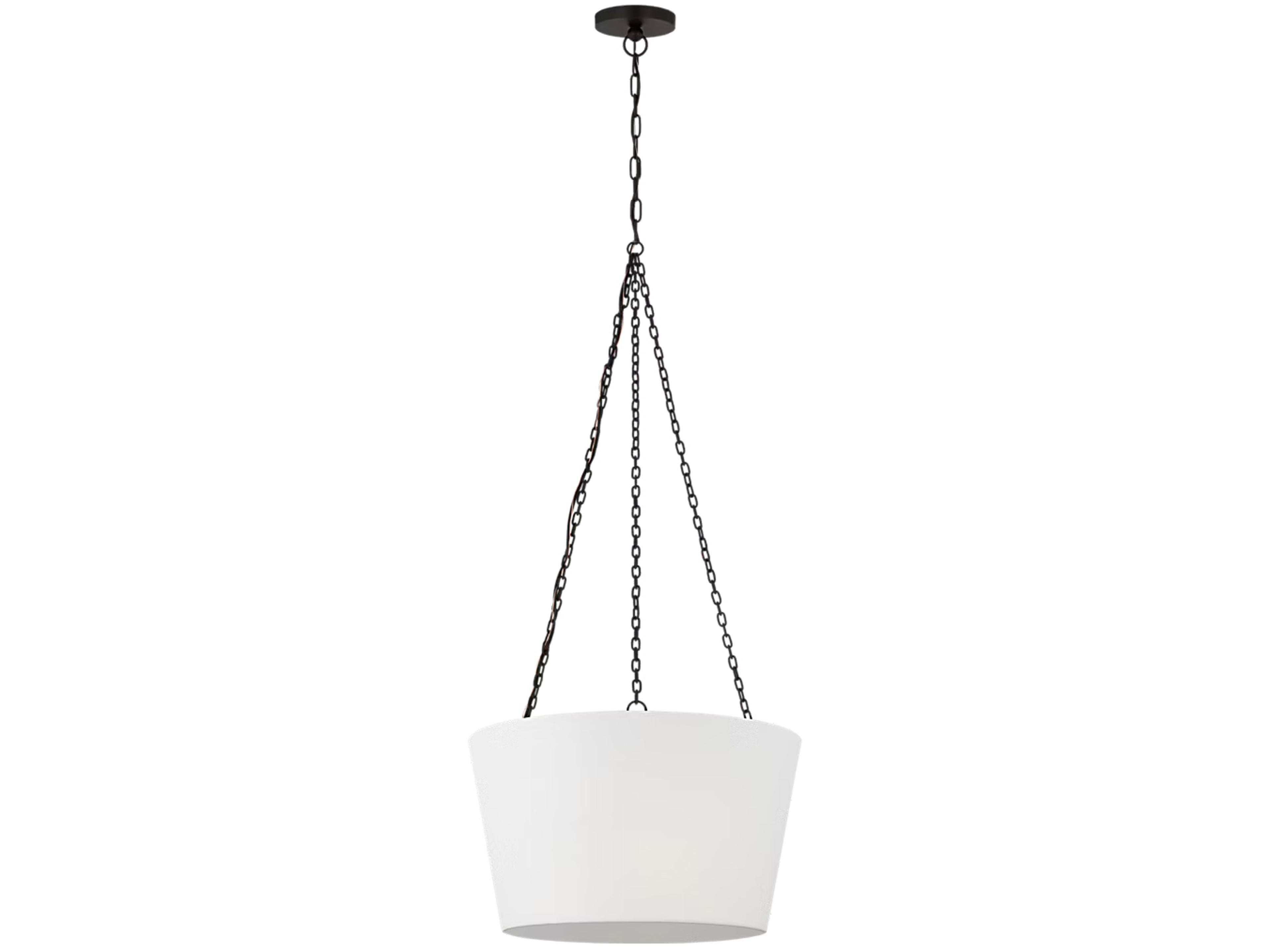 Herve 3-Light Aged Iron Black Pendant