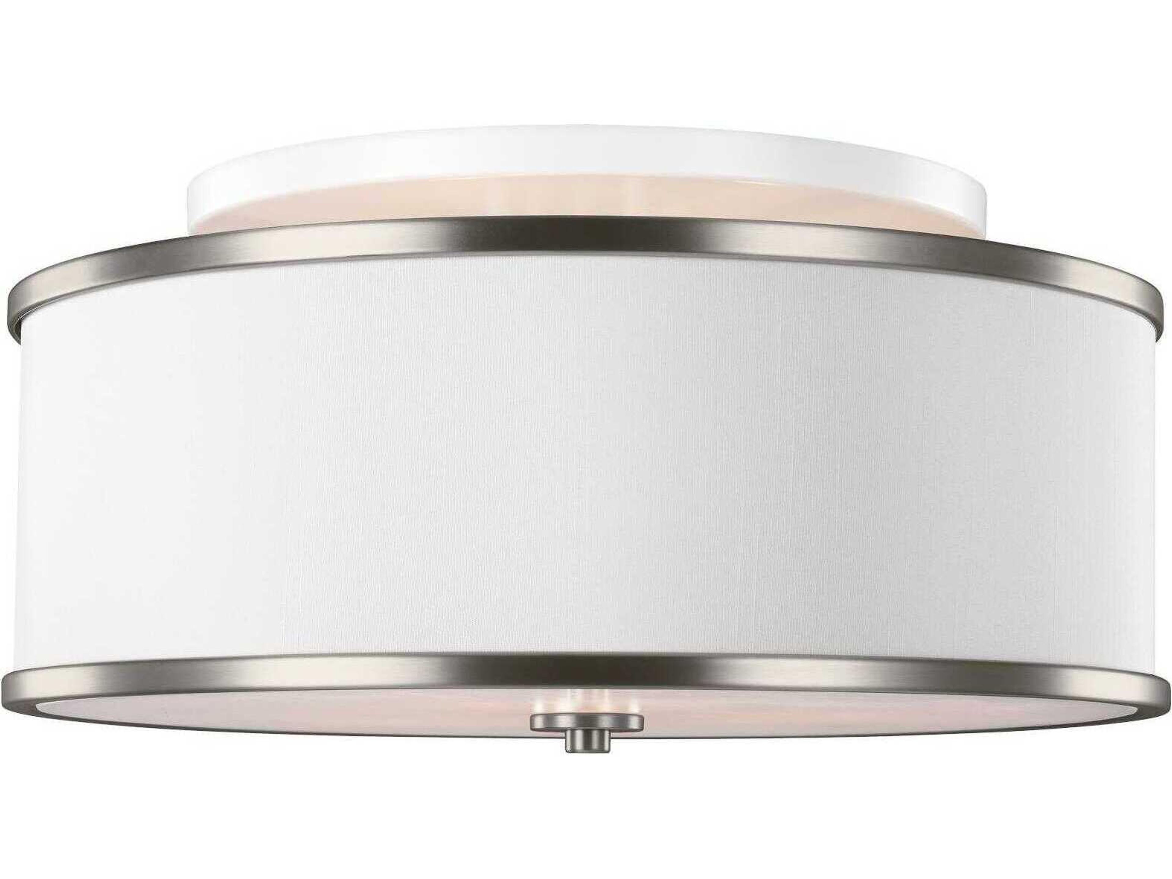 Semi Flush Mount Lennon Satin Nickel 20 Inch