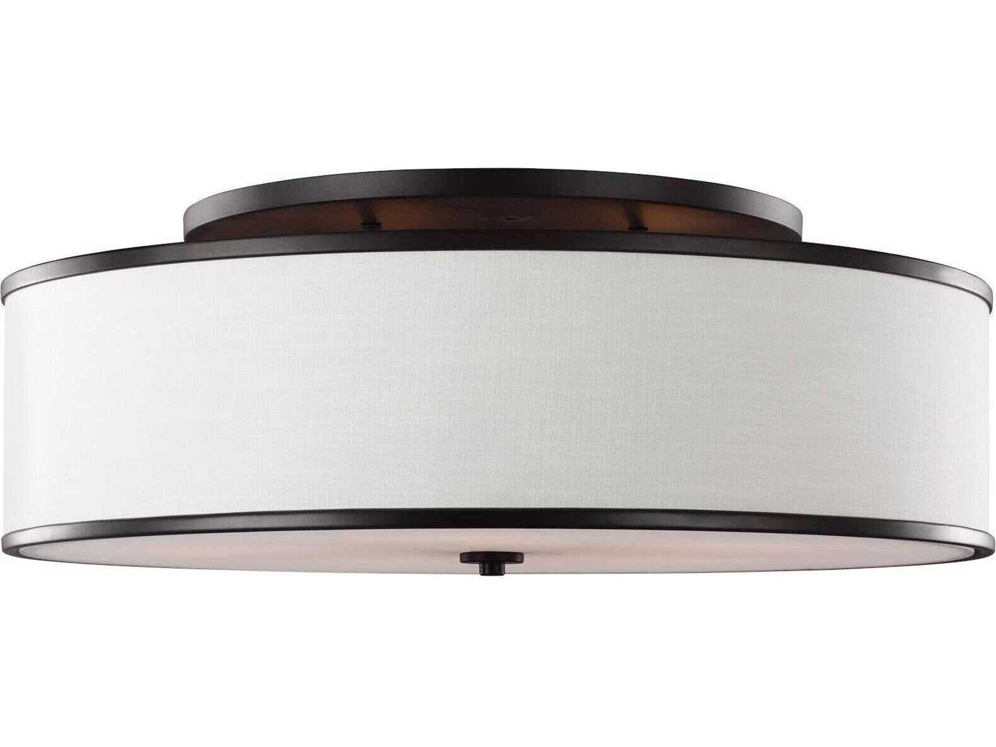 Large Semi Flush Ceiling Light Lennon Oil Rubbed Bronze