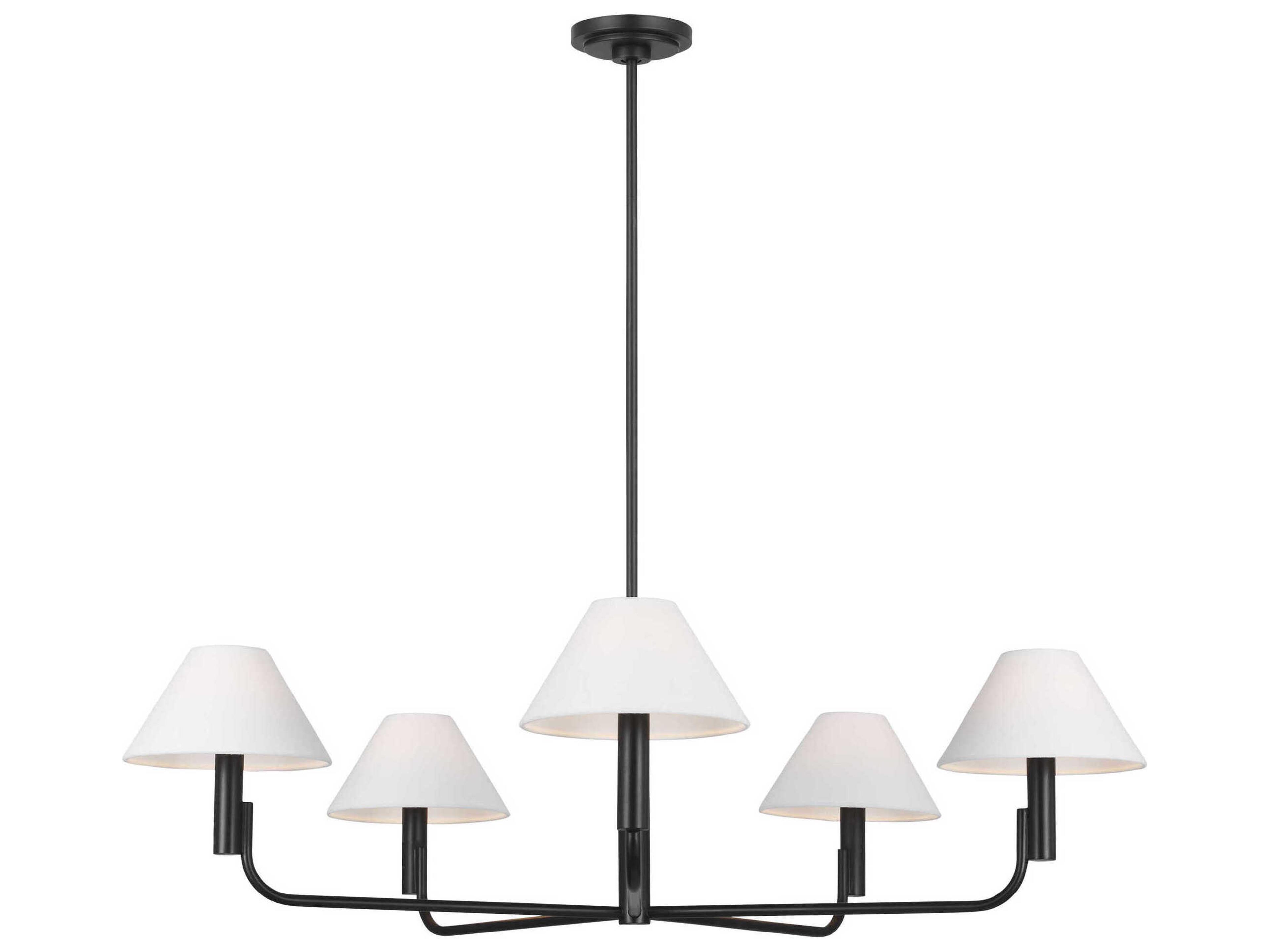 Colfax 5-Light Aged Iron Black Chandelier