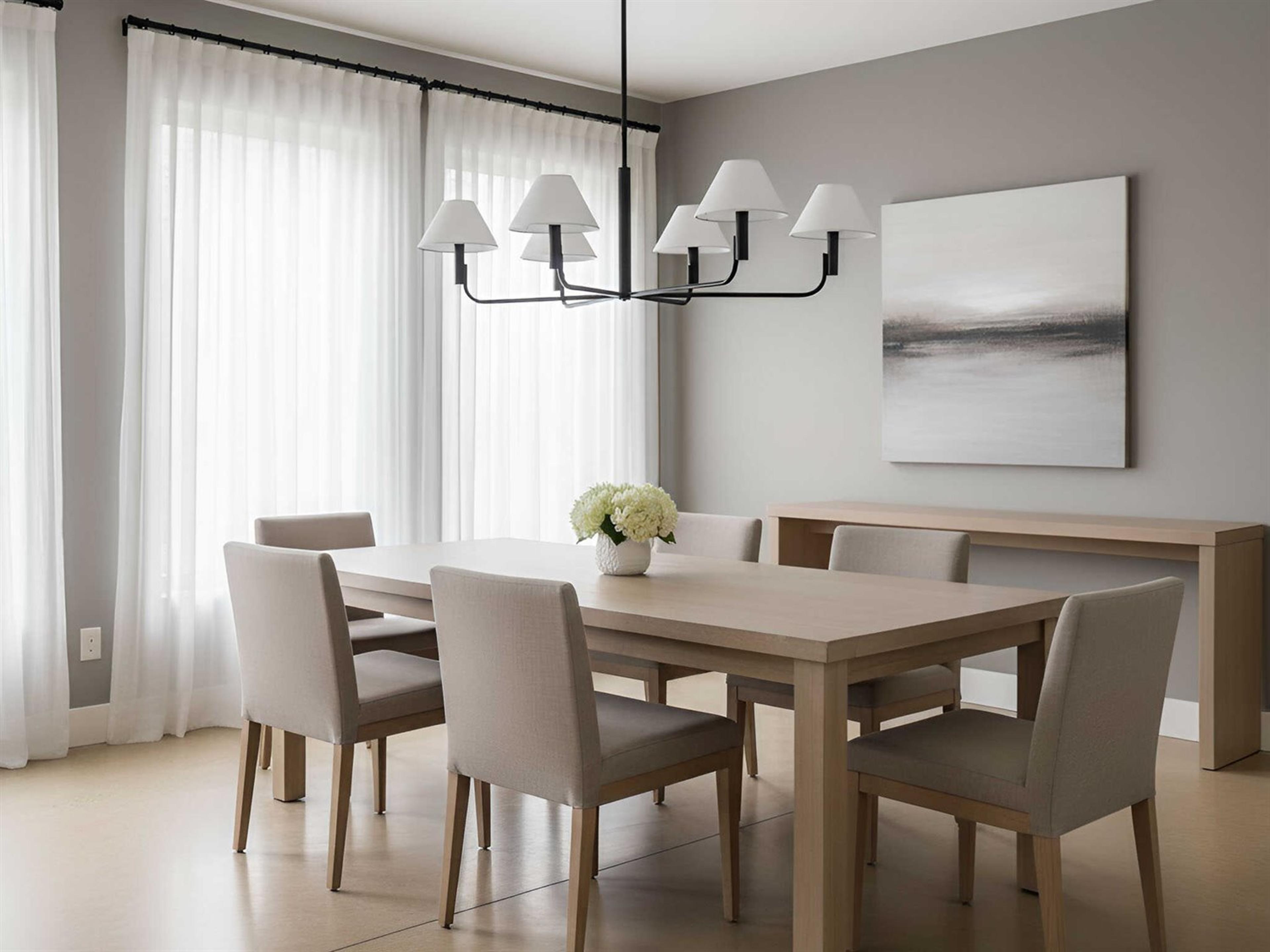 Visual Comfort Studio Colfax 5-Light Aged Iron Black Chandelier