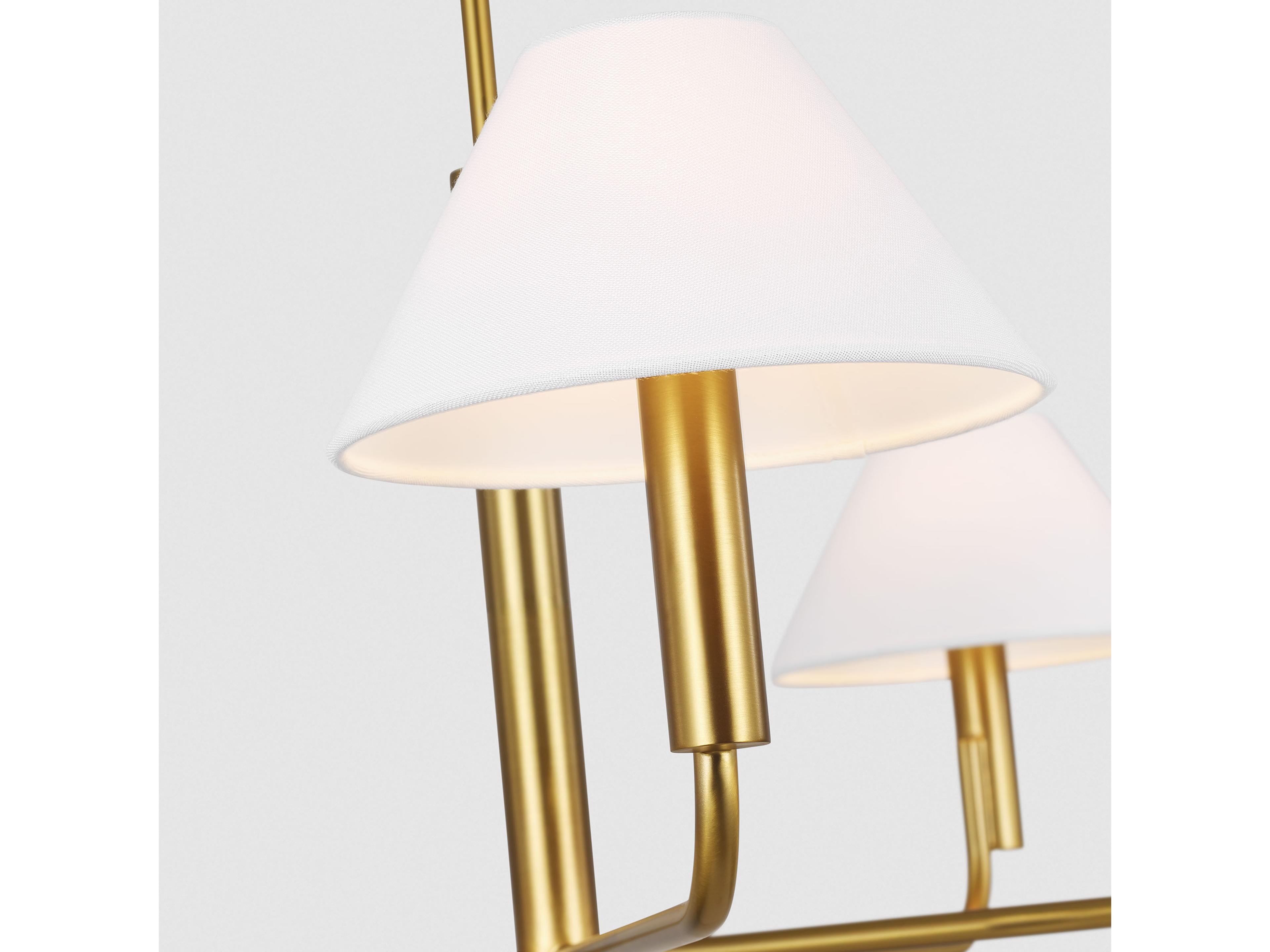 Visual Comfort Studio Colfax 5-Light Burnished Brass Chandelier