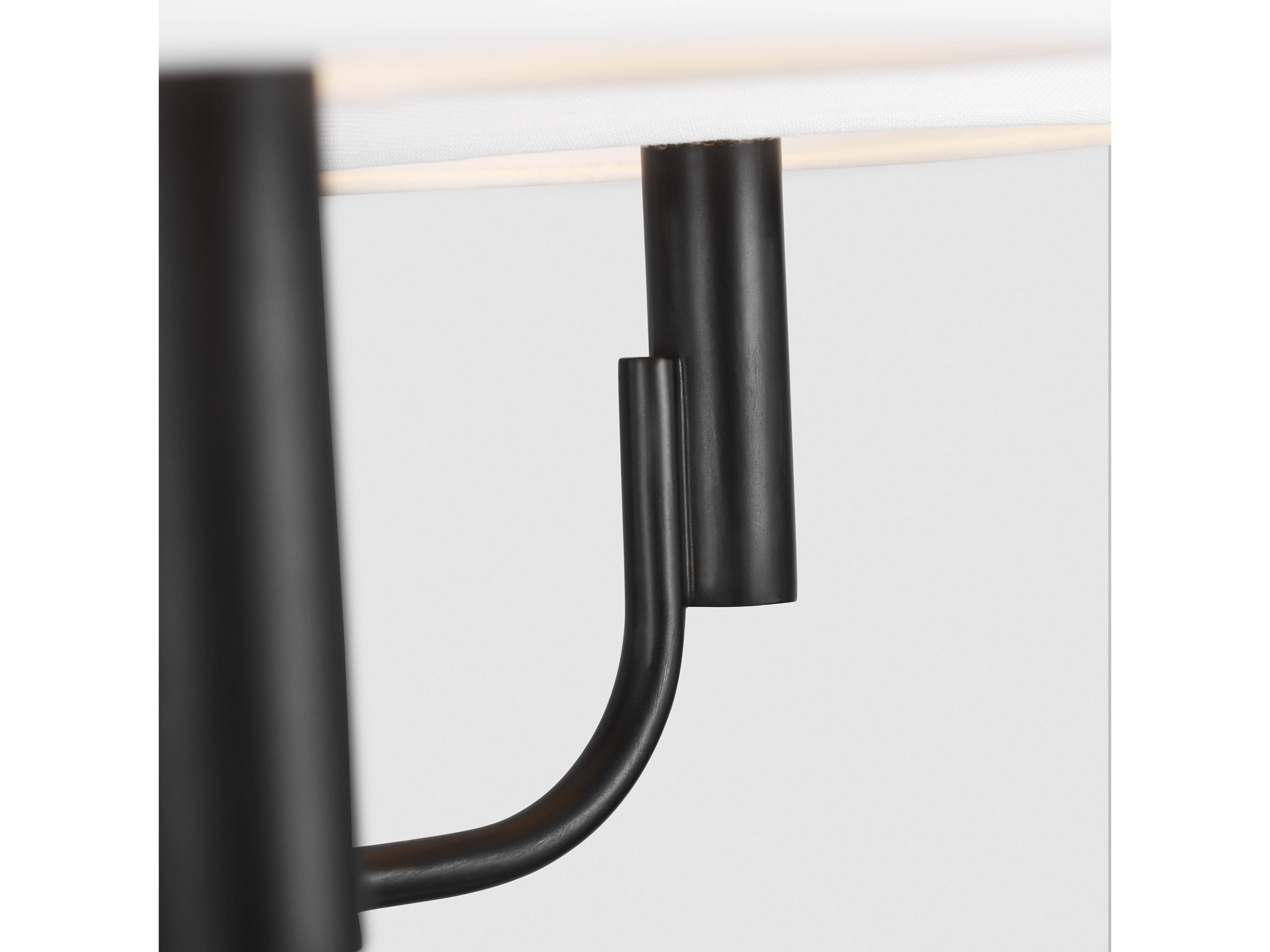 Visual Comfort Studio Colfax 4-Light Aged Iron Black Chandelier