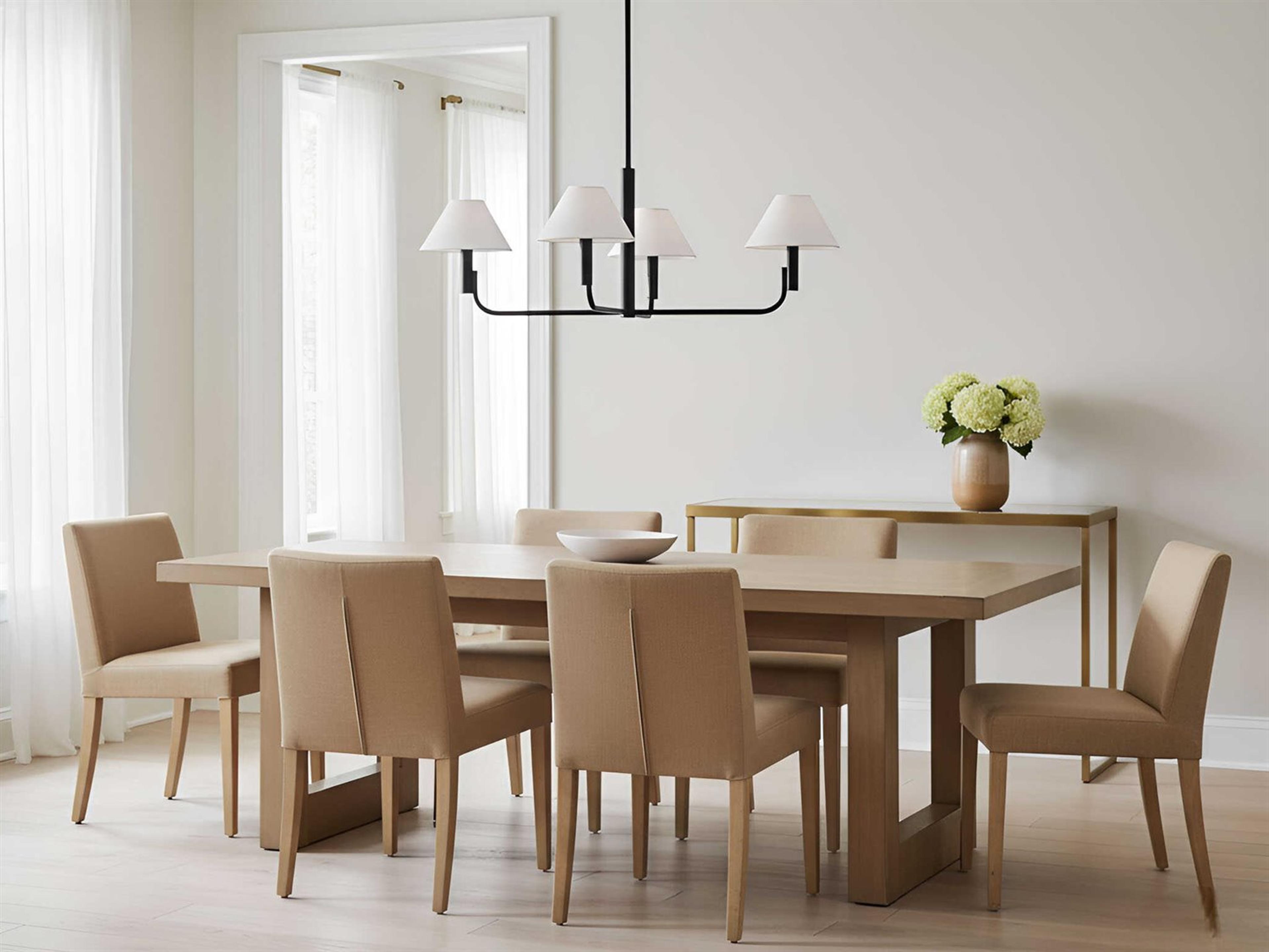 Visual Comfort Studio Colfax 4-Light Aged Iron Black Chandelier