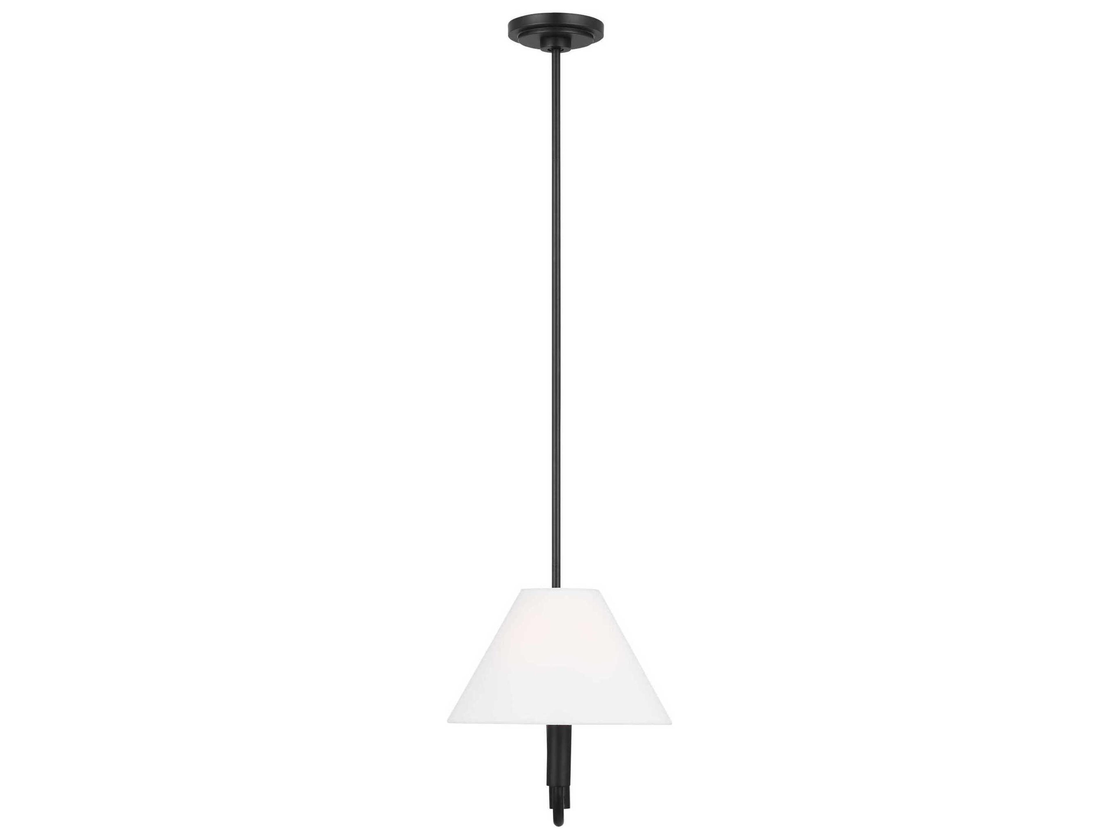 Visual Comfort Studio Colfax 2-Light Aged Iron Black Linear Island Pendant