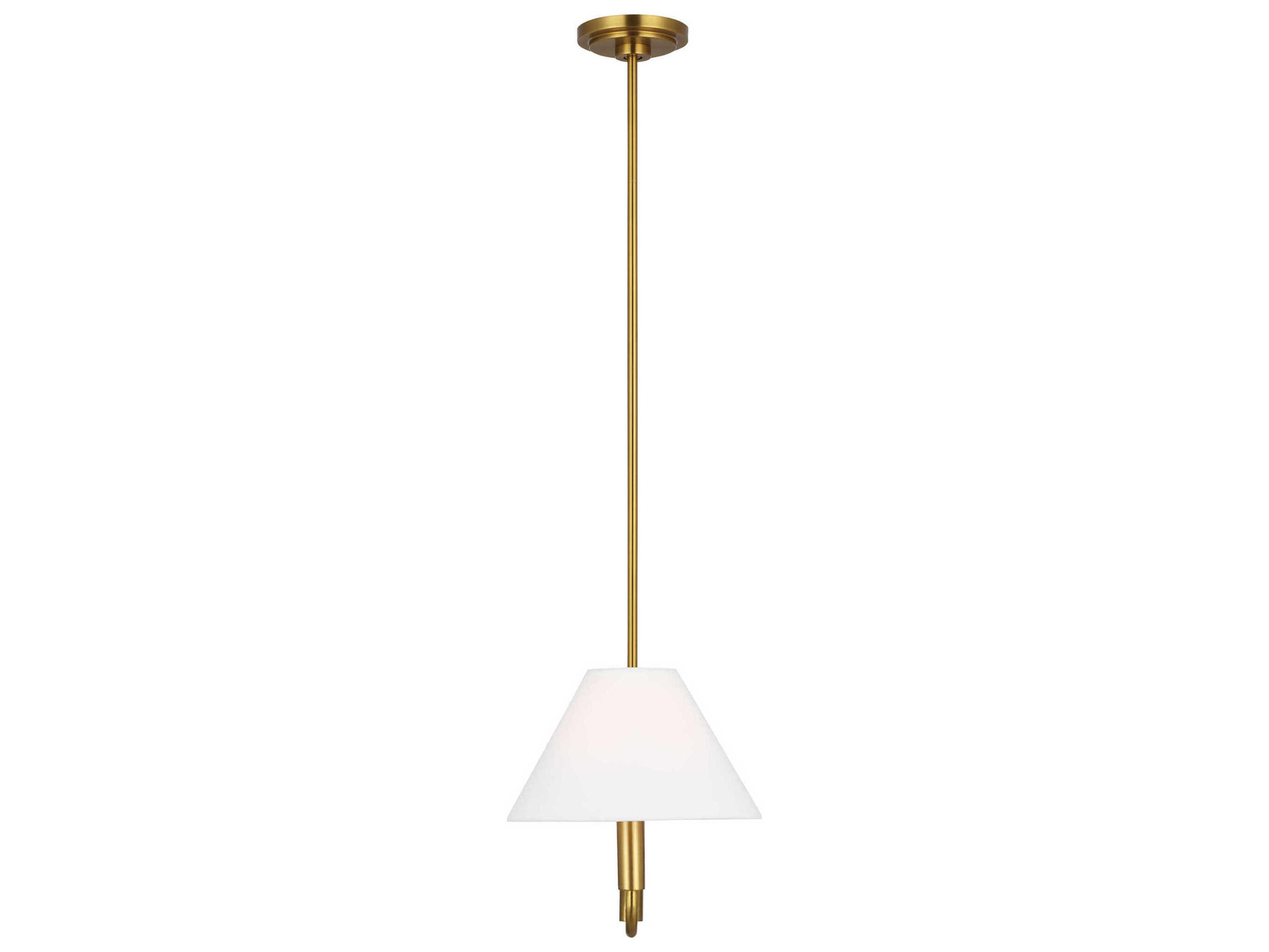 Visual Comfort Studio Colfax 2-Light Burnished Brass Linear Island Pendant
