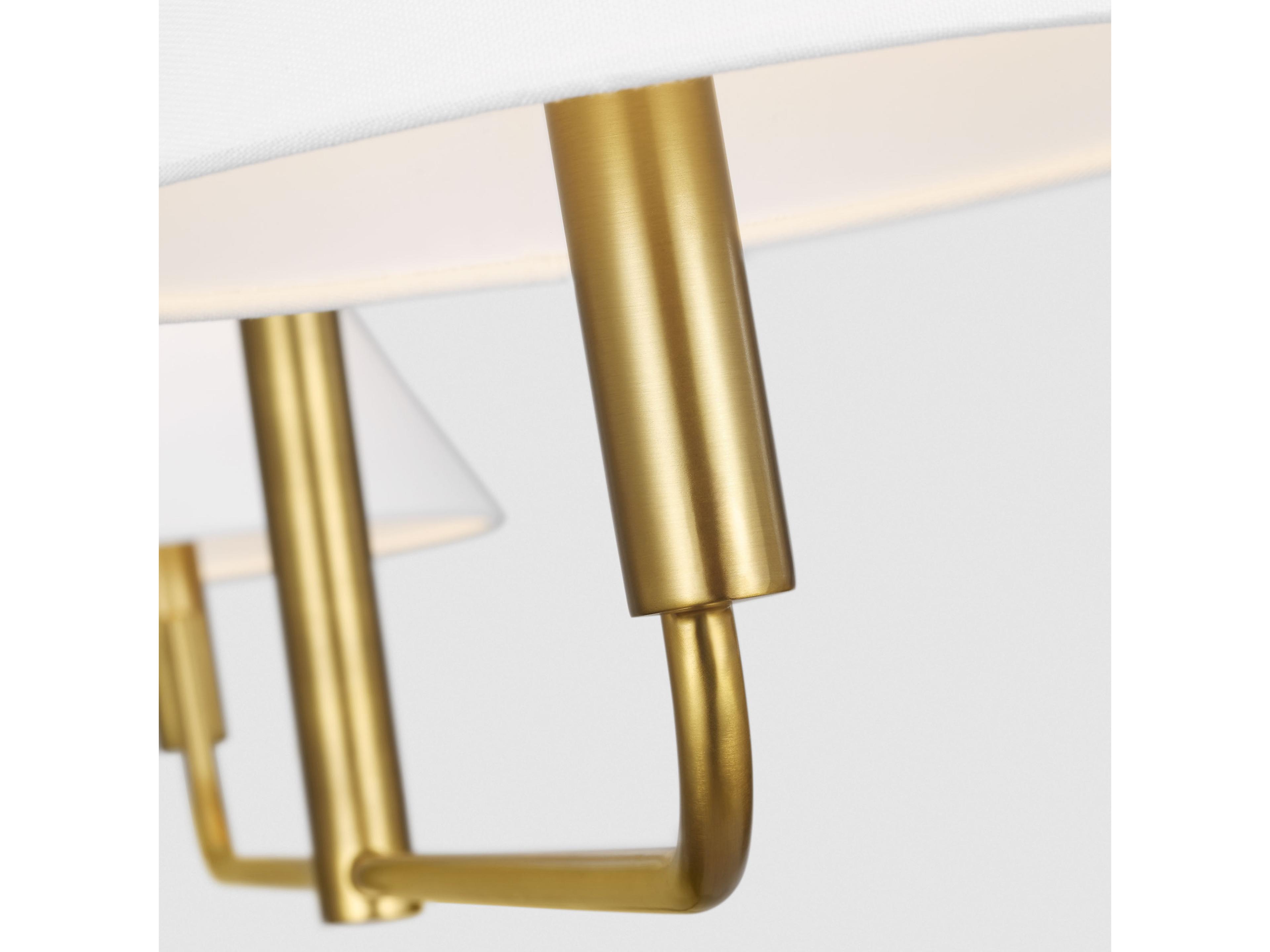 Visual Comfort Studio Colfax 2-Light Burnished Brass Linear Island Pendant