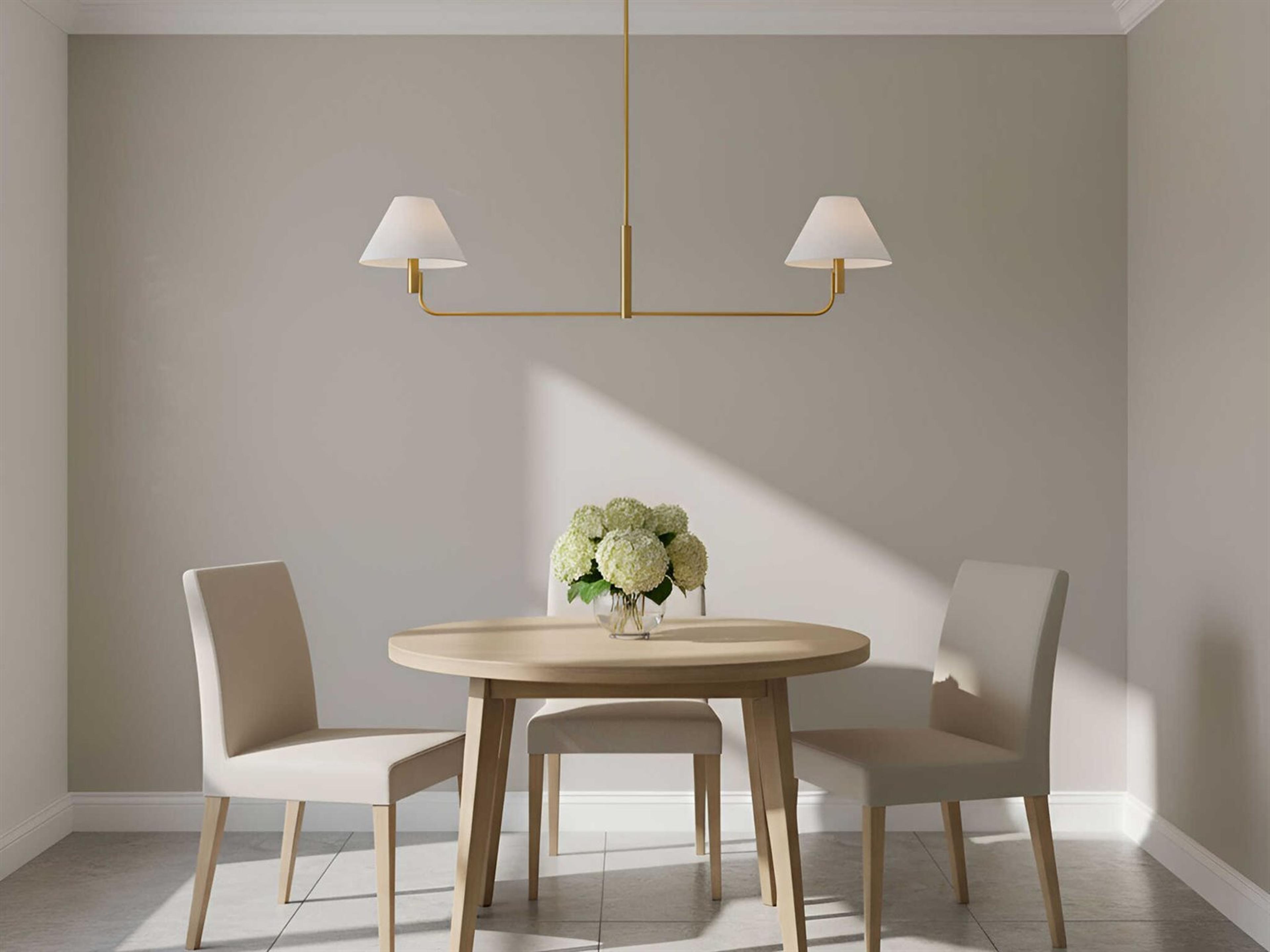 Visual Comfort Studio Colfax 2-Light Burnished Brass Linear Island Pendant