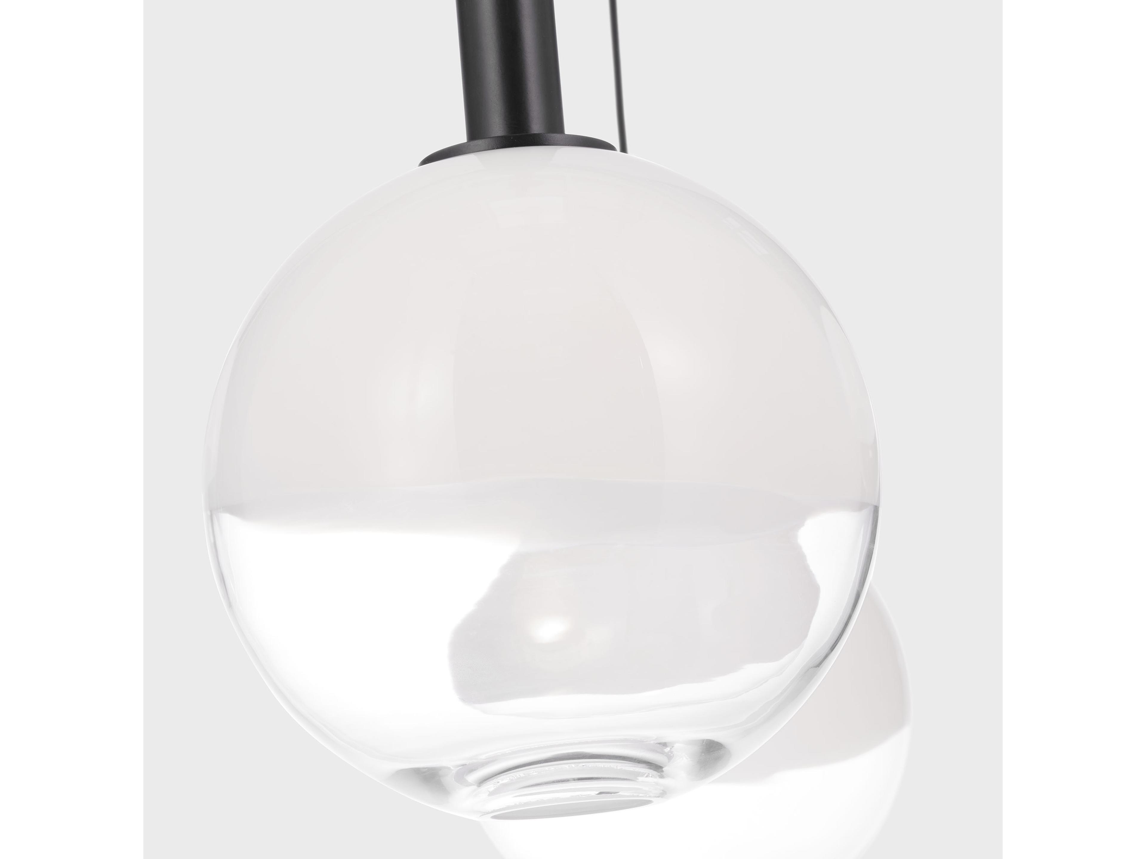 Visual Comfort Studio Torian 4-Light Aged Iron Black Globe Chandelier