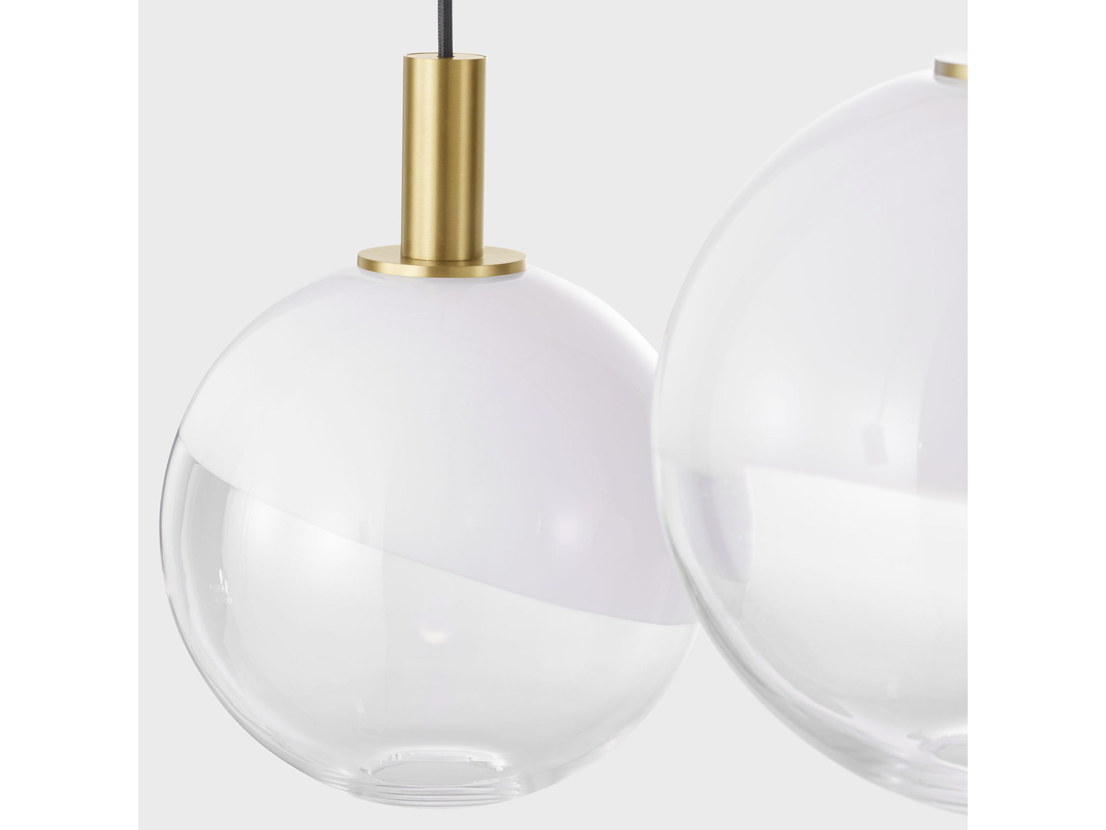 Visual Comfort Studio Torian 4-Light Burnished Brass Globe Chandelier