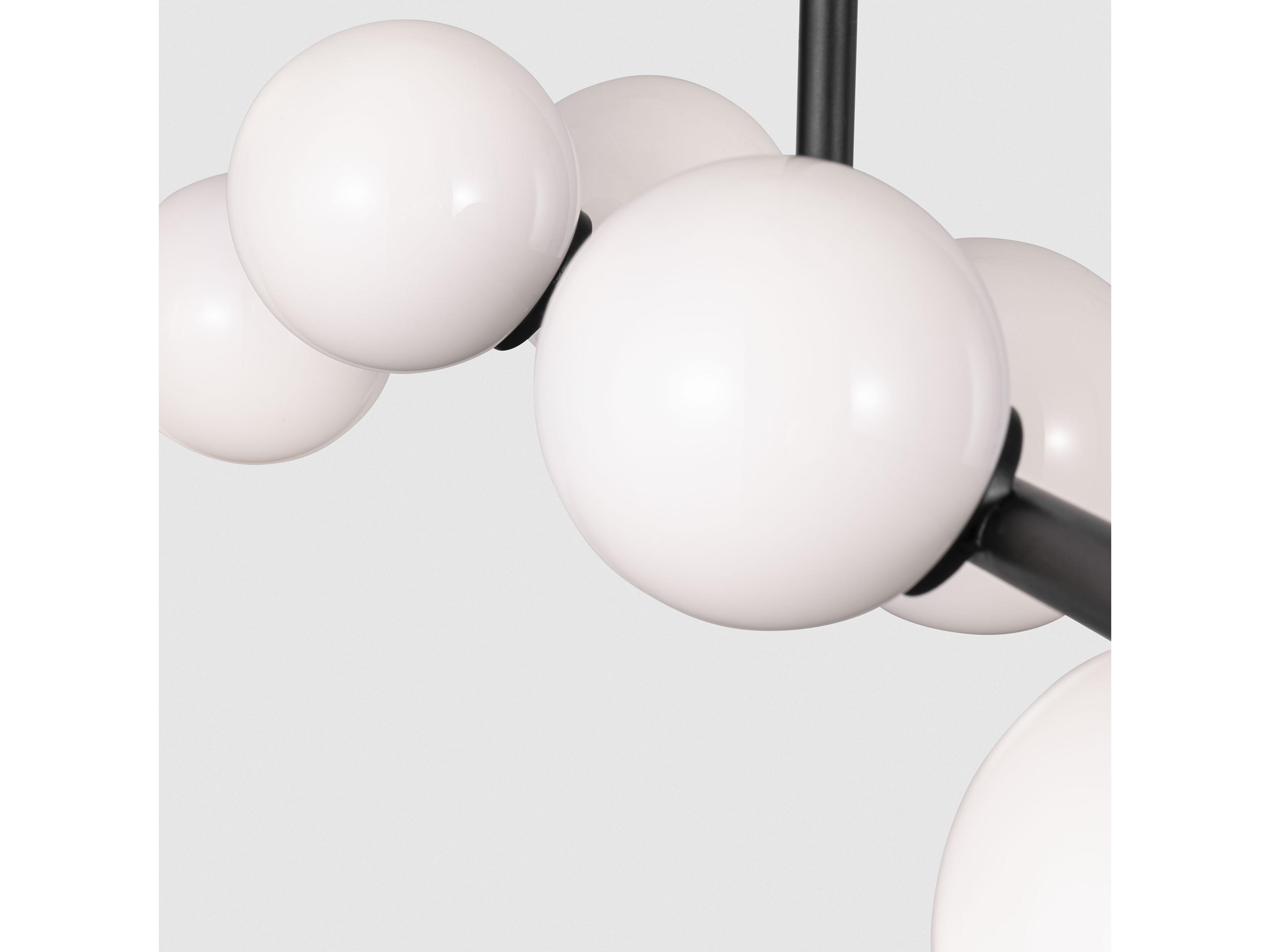 Visual Comfort Studio Altair 9-Light Aged Iron Black Linear Island Pendant