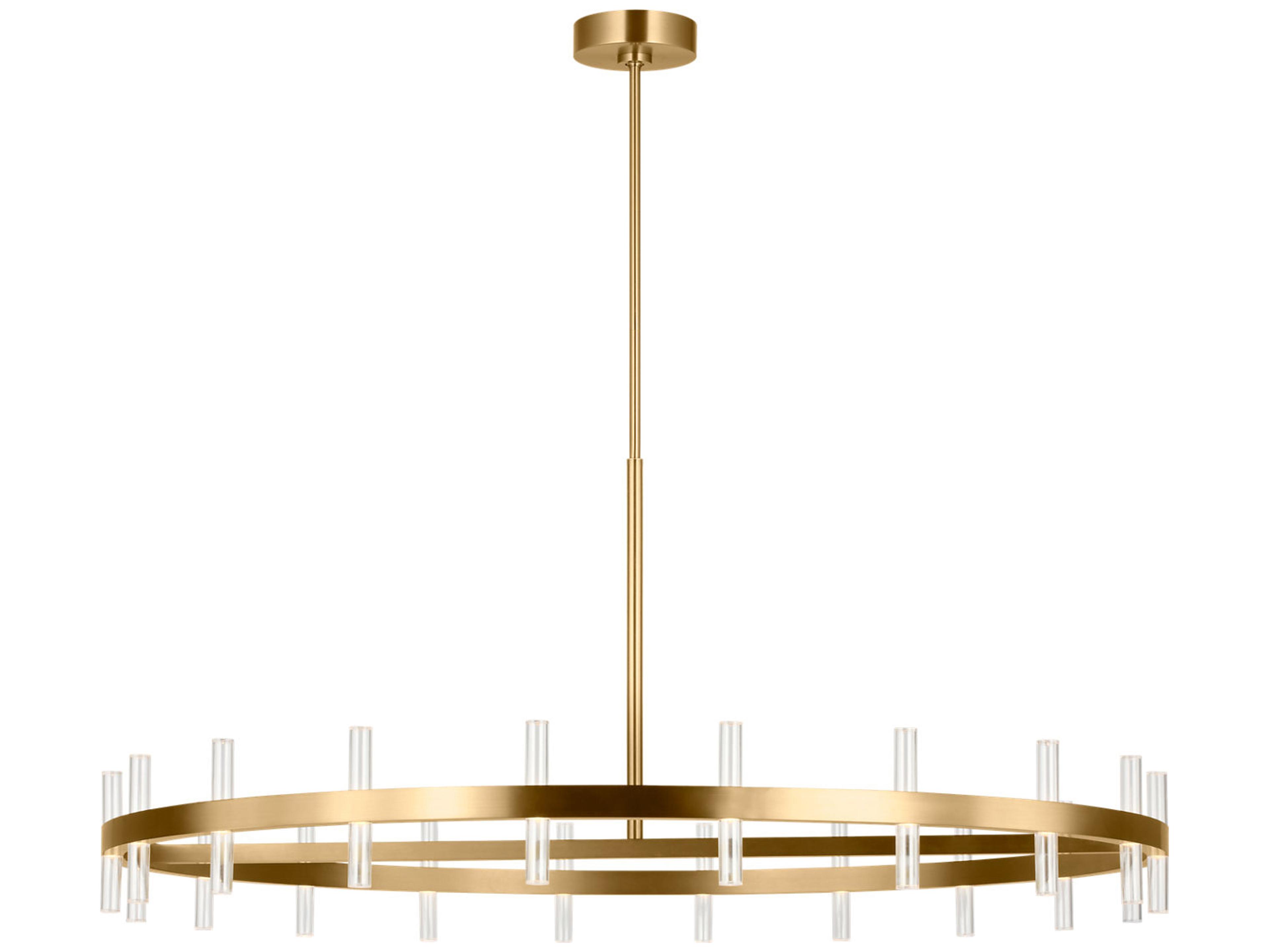 Silas Burnished Brass Round Chandelier