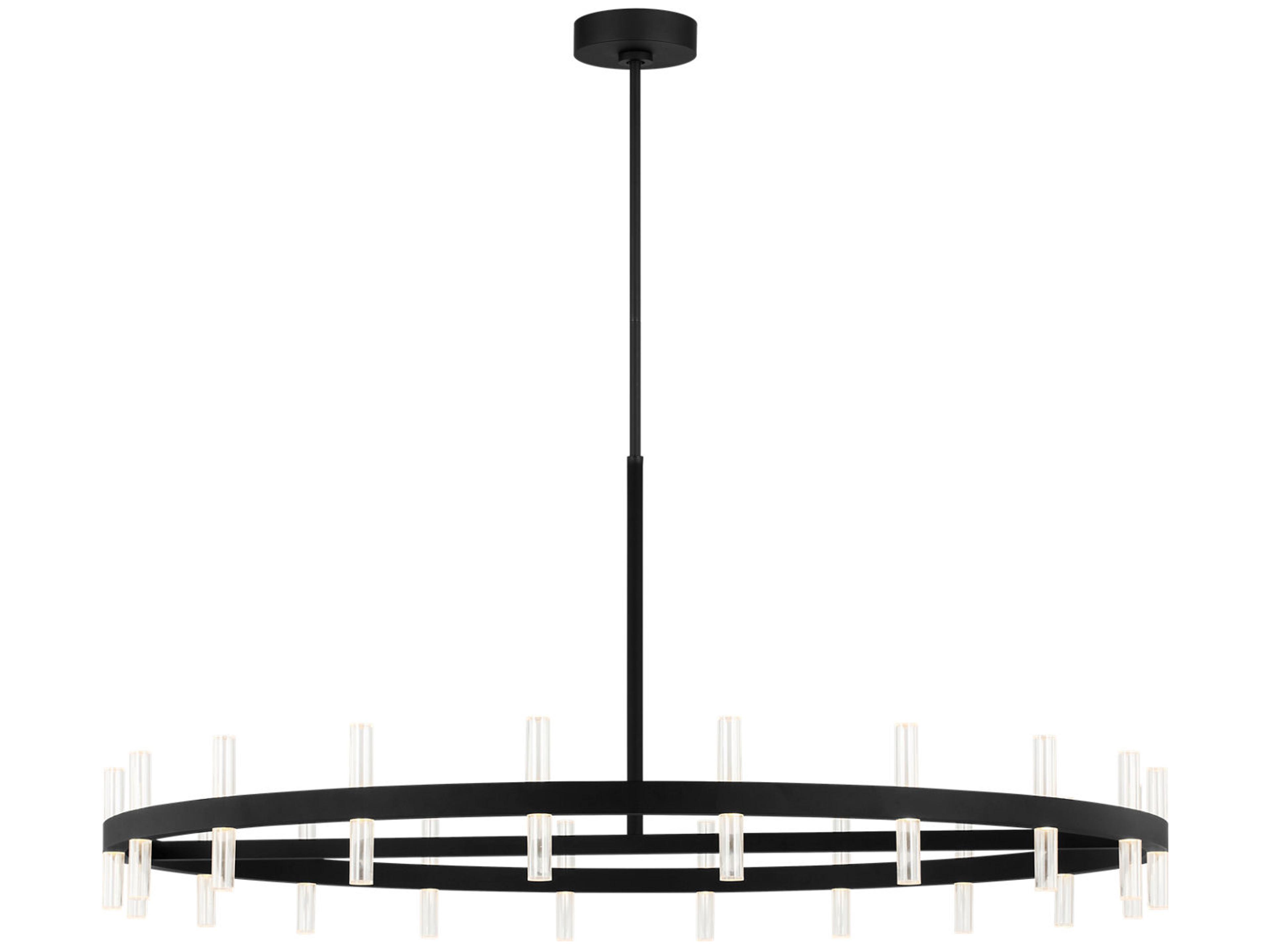 Silas Midnight Black Round Chandelier