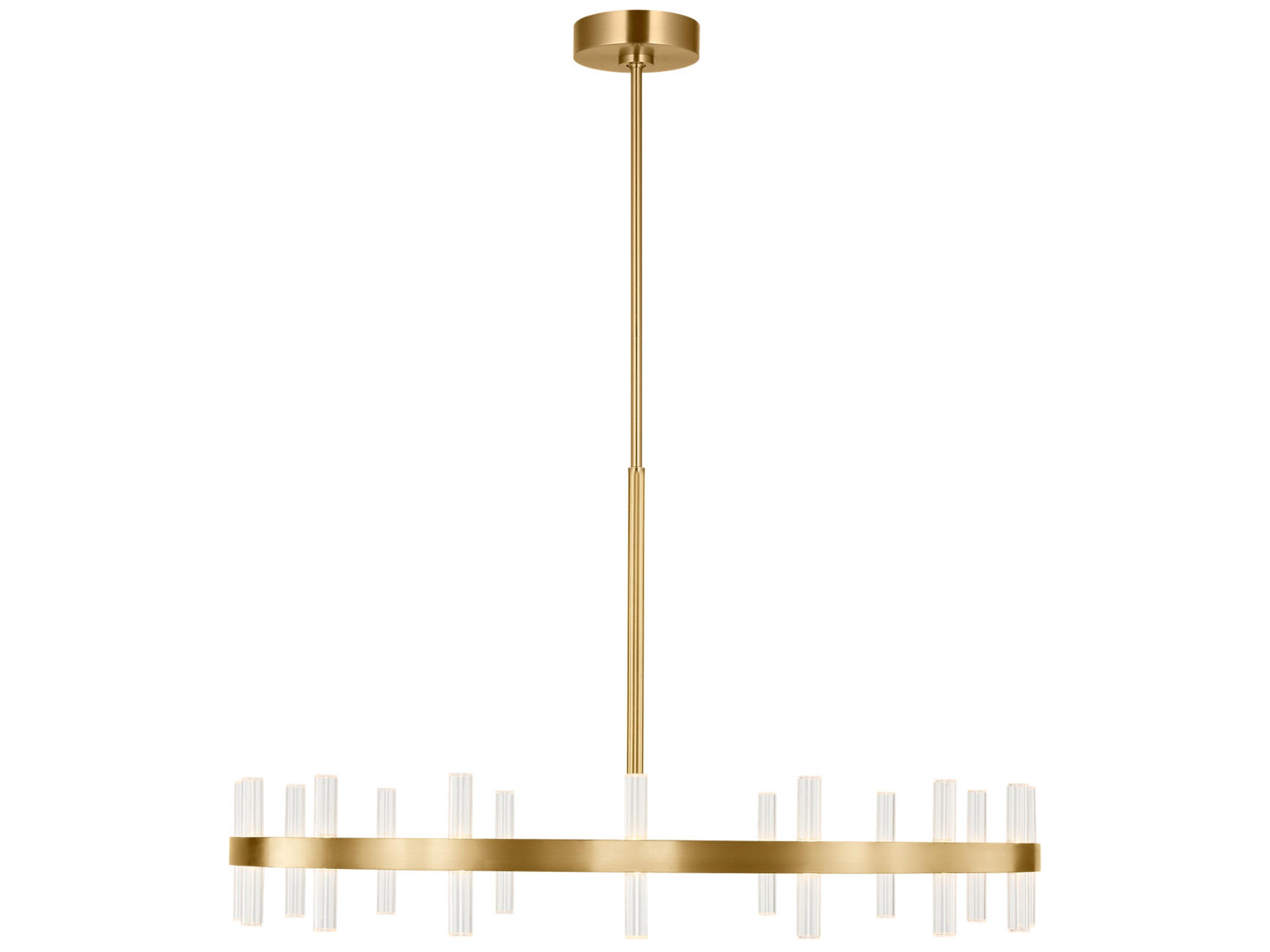 Visual Comfort Studio Silas Burnished Brass Round Chandelier