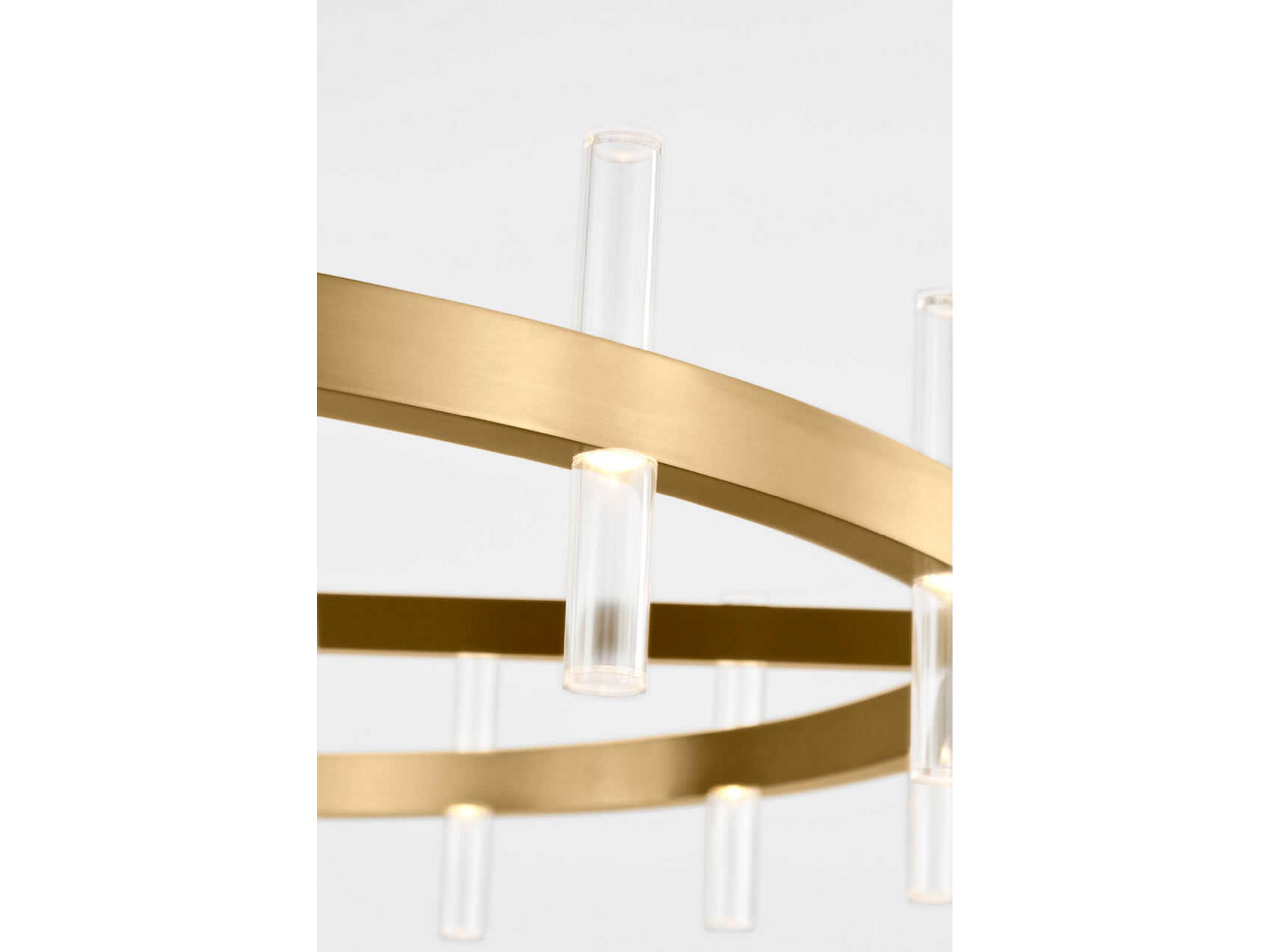 Visual Comfort Studio Silas Burnished Brass Round Chandelier