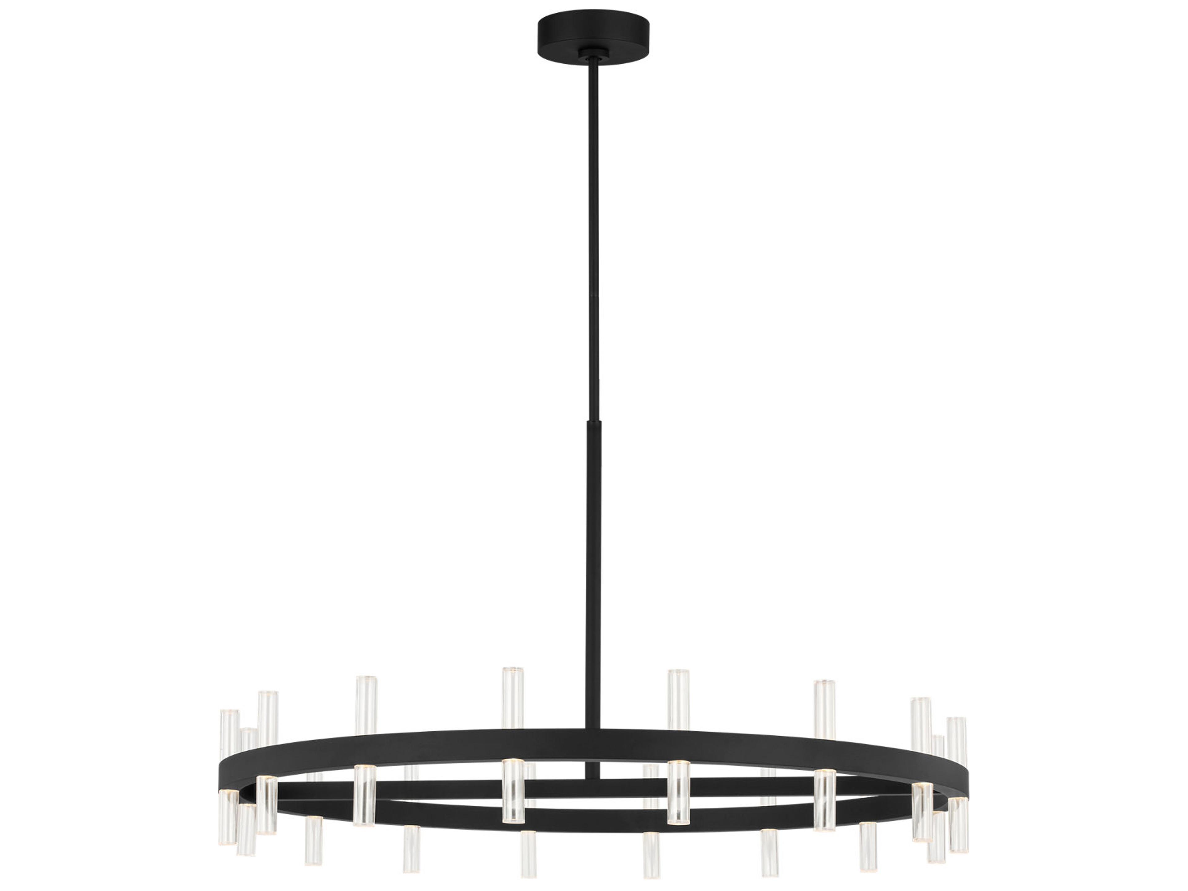 Silas Midnight Black Round Chandelier