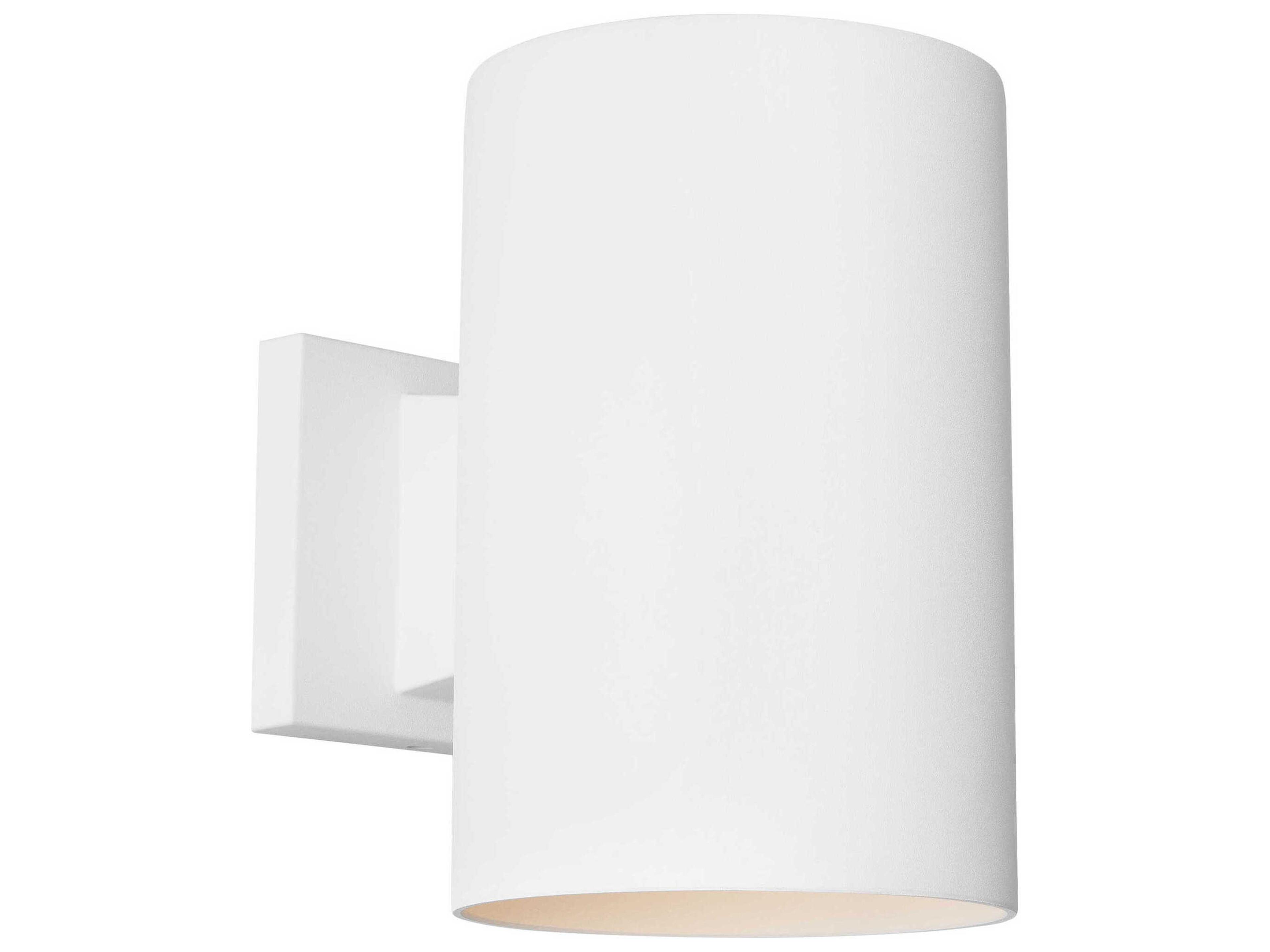 Outdoor Cylinders 1 Light Wall Lantern Textured White