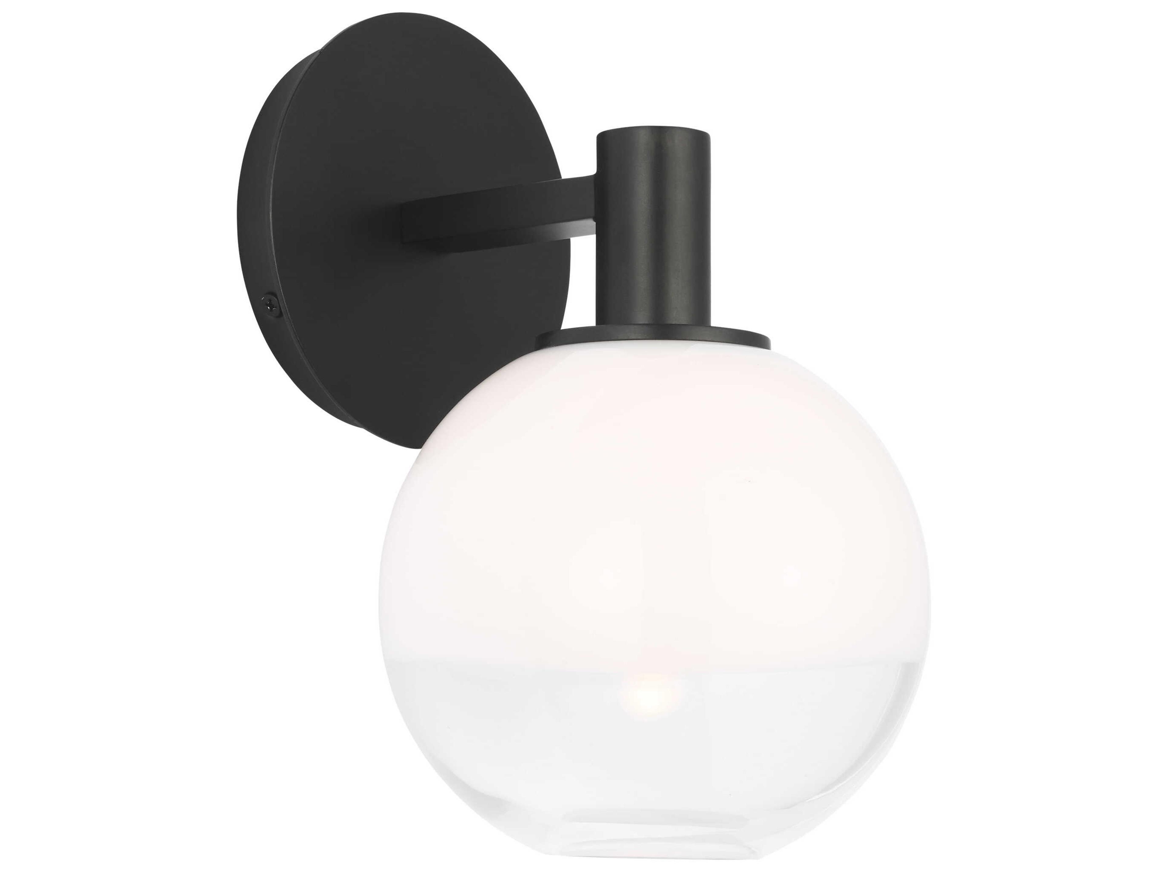 Torian 1 Light Wall Sconce Aged Iron Ombre Glass