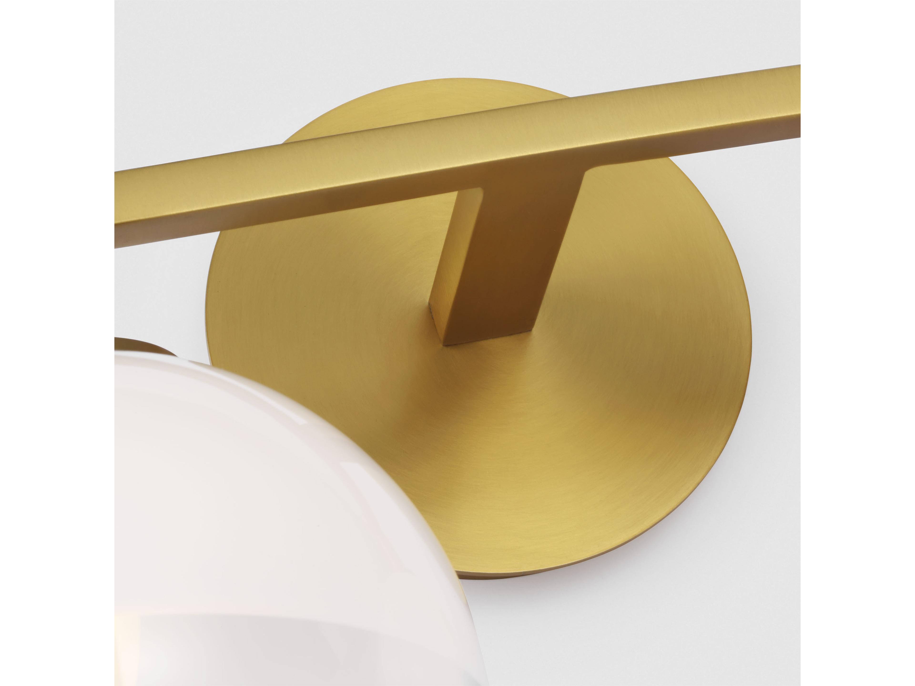 Visual Comfort Studio Torian 2-Light Burnished Brass Vanity Light