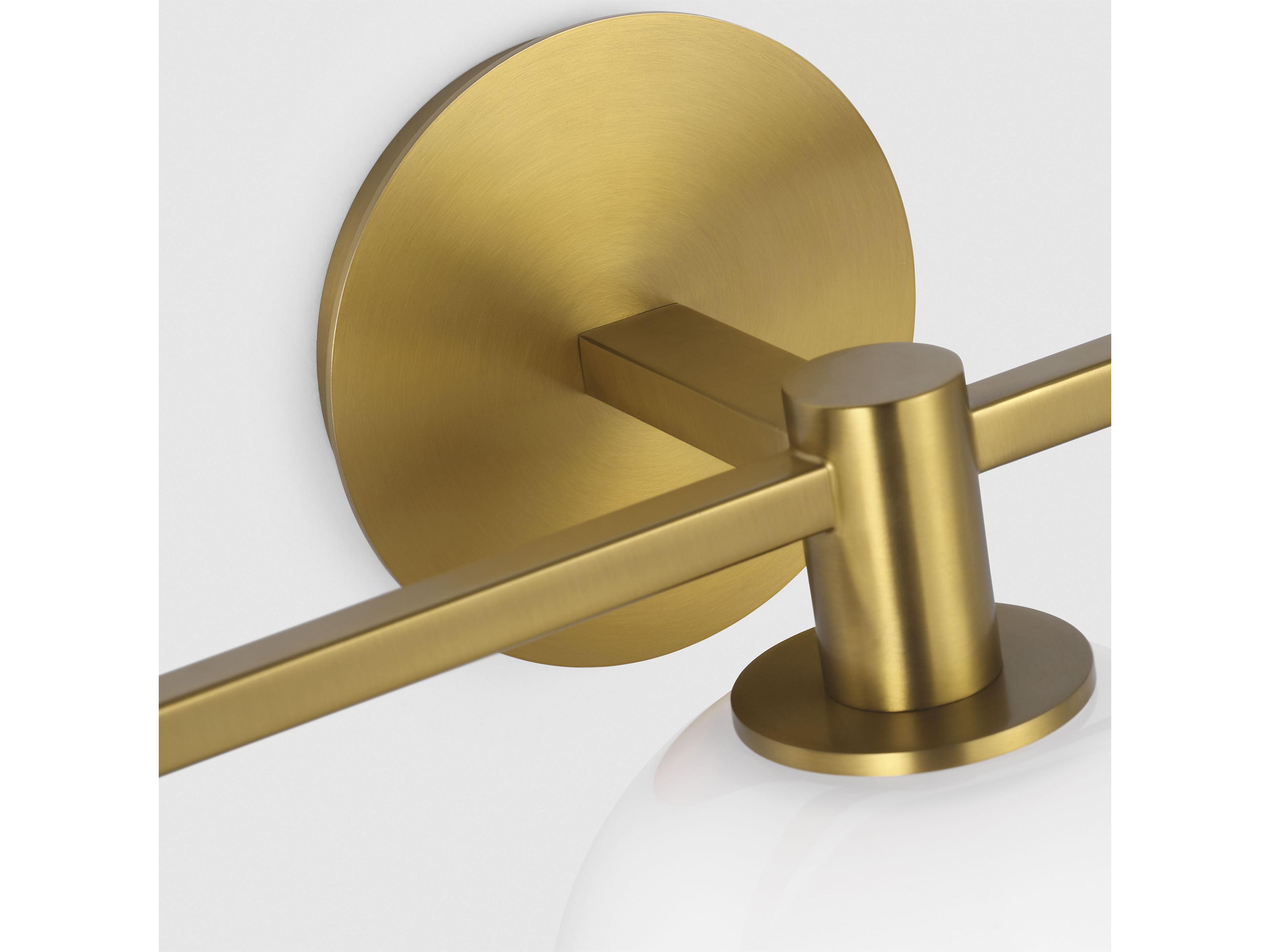 Visual Comfort Studio Torian 3-Light Burnished Brass Vanity Light